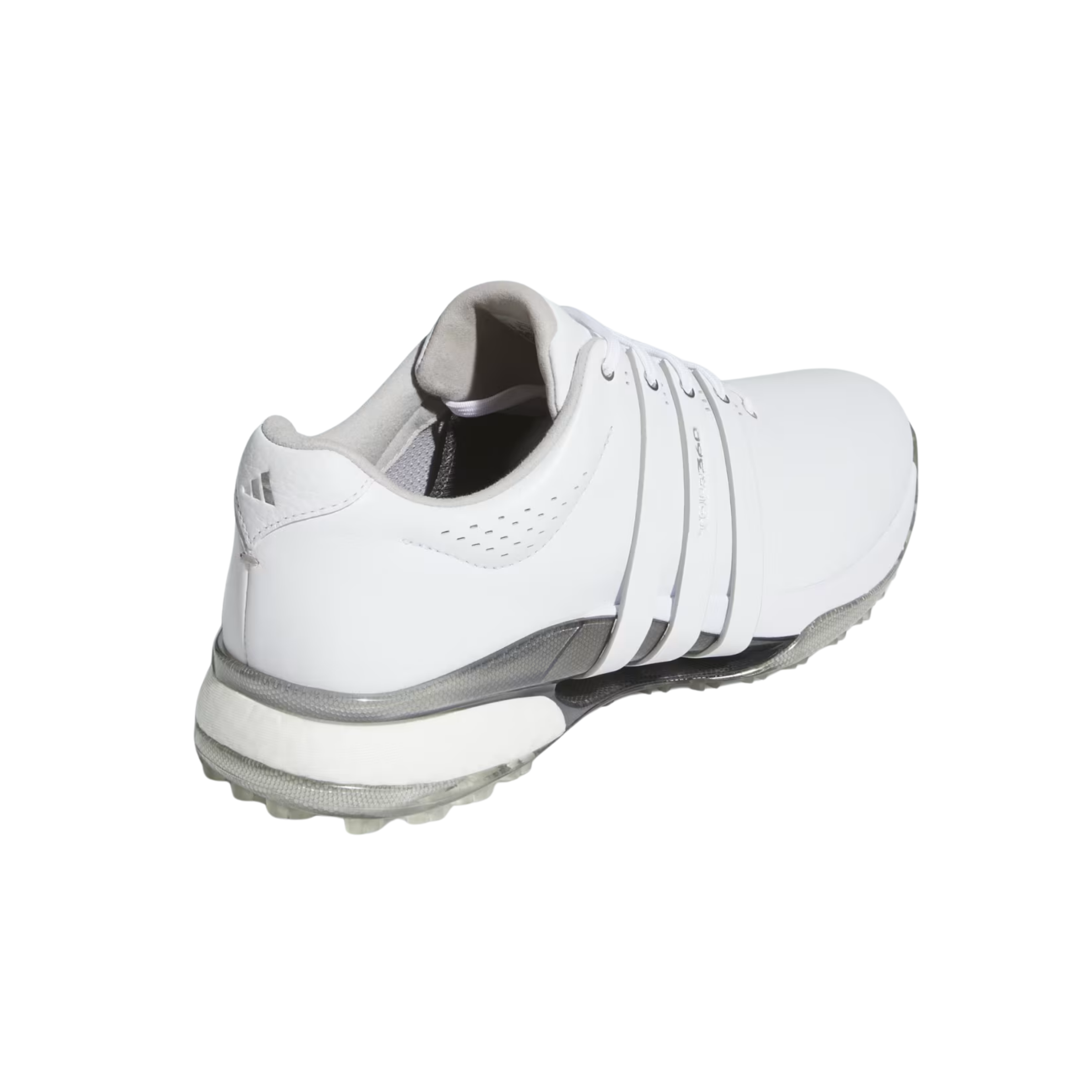 Adidas Men Tour360 25 Spikeles Golf - Cloud White Silver Metallic