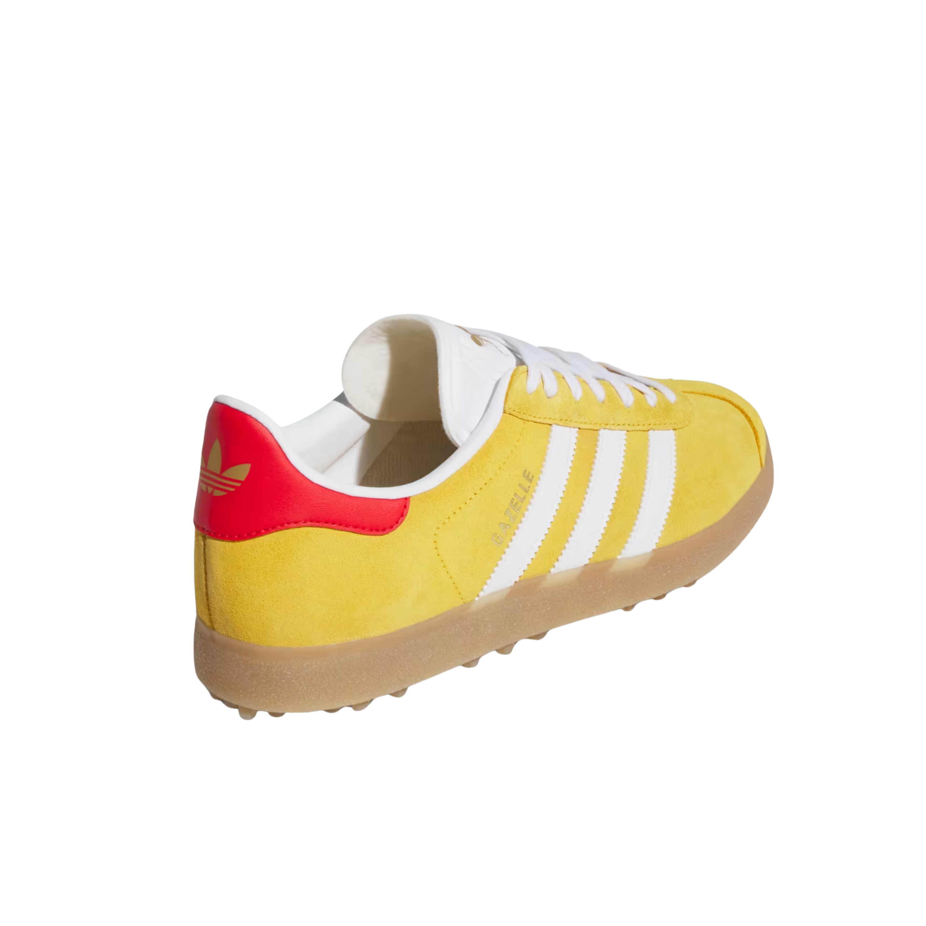 Adidas Men Gazelle Leather Spikeless Golf - Bold Gold Cloud White