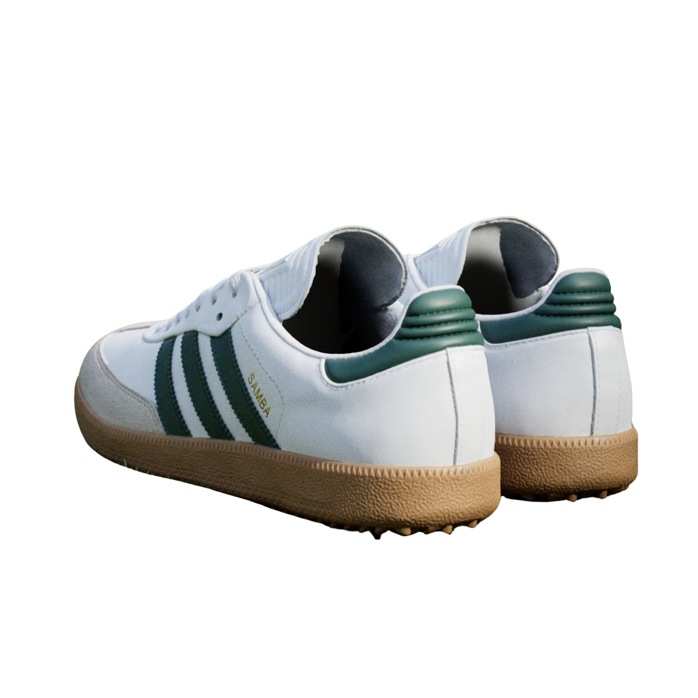 Adidas Men Samba Spikeless Golf - Cloud White Collegiate Green