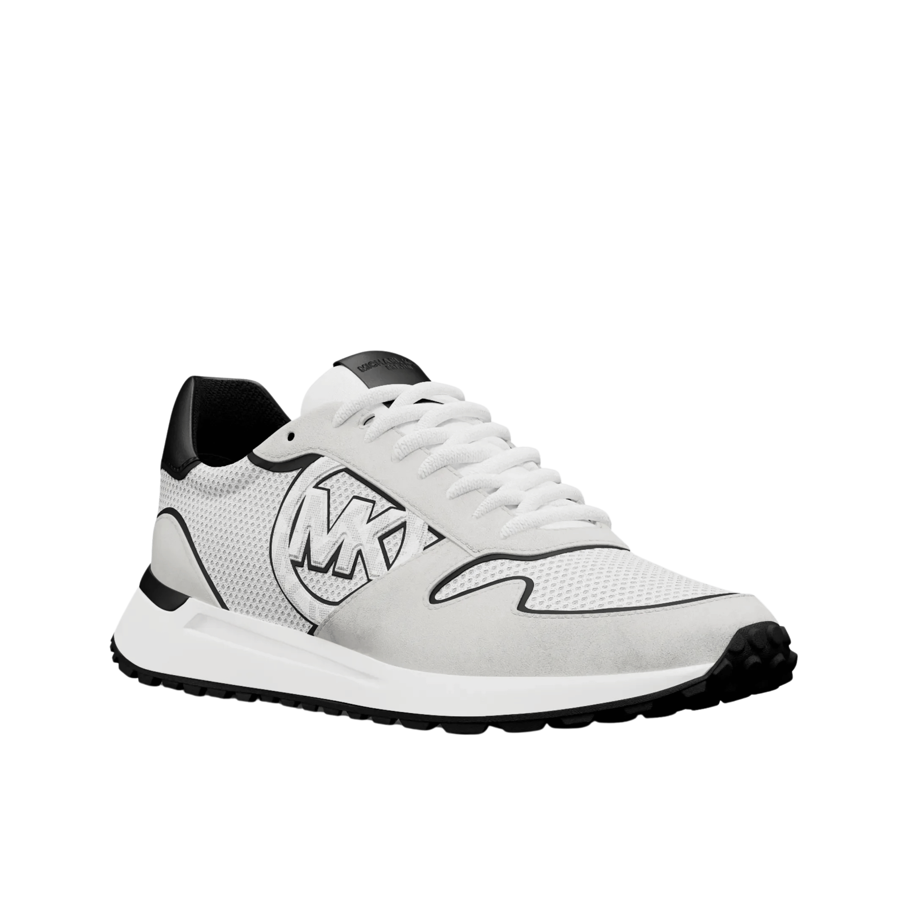 Michael Kors Men Dax Mixed Media Trainer - Bright Wht