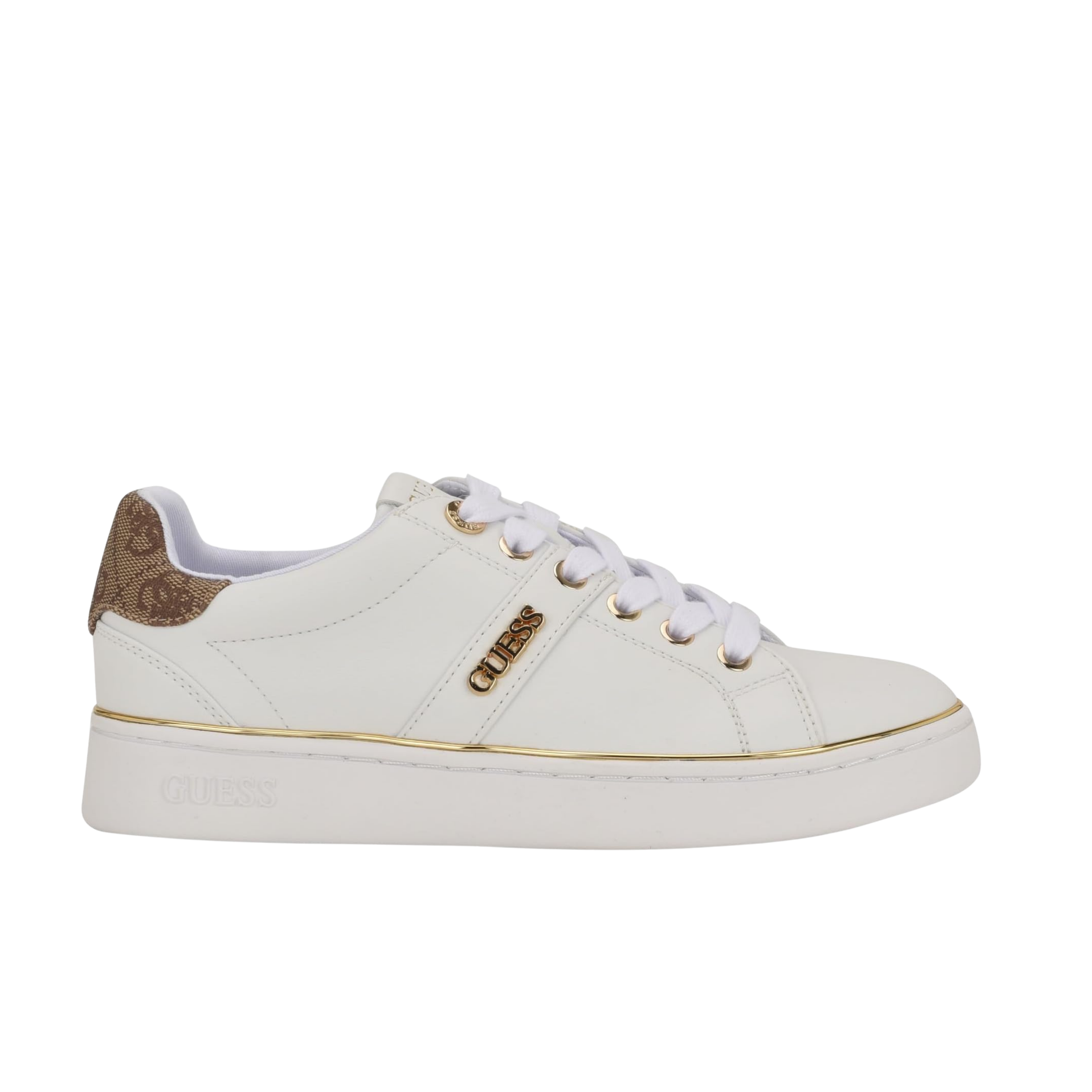 Guess Women Britz Signature Low Top Sneakers - White Logo