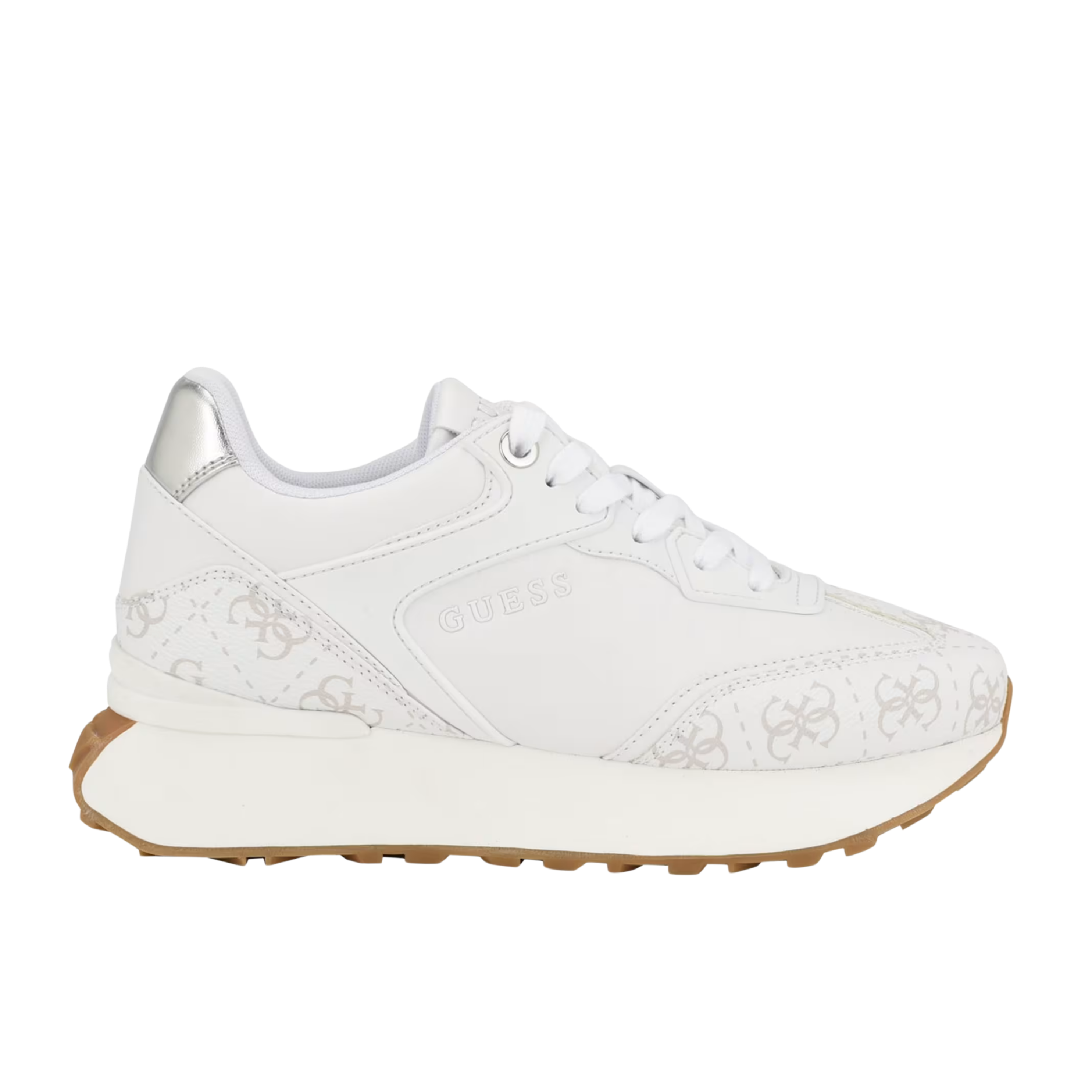 Guess Women Luchia Logo Pop Joggers Sneakers - White Logo