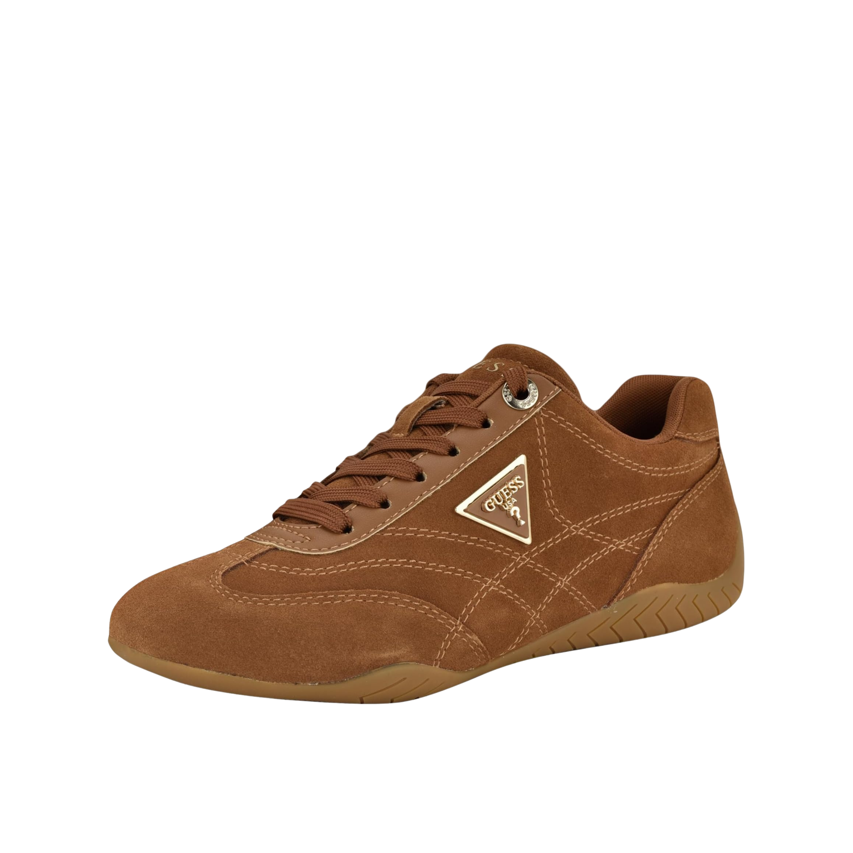 Guess Women Gabiey Suede Sneakers - Medium Brown