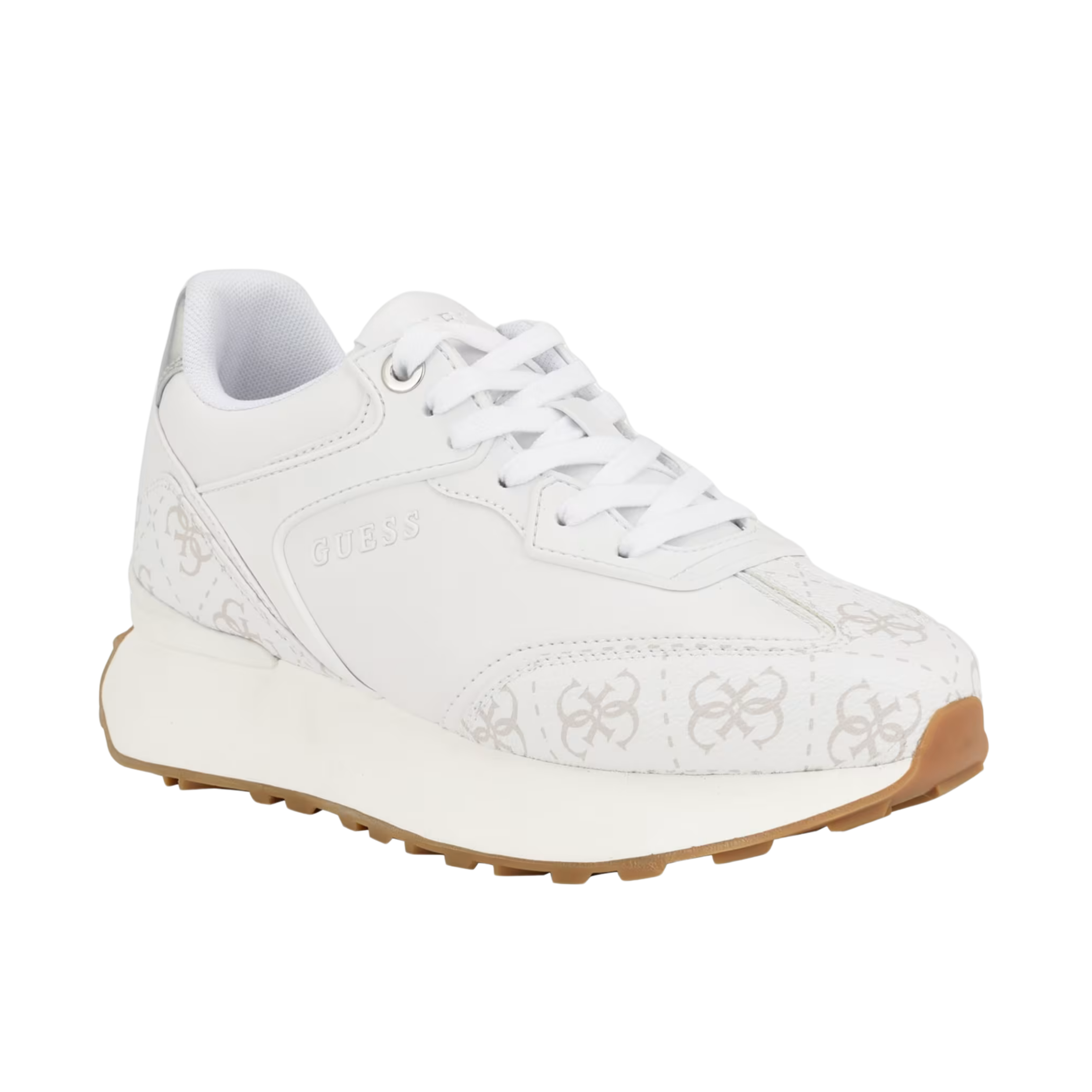Guess Women Luchia Logo Pop Joggers Sneakers - White Logo