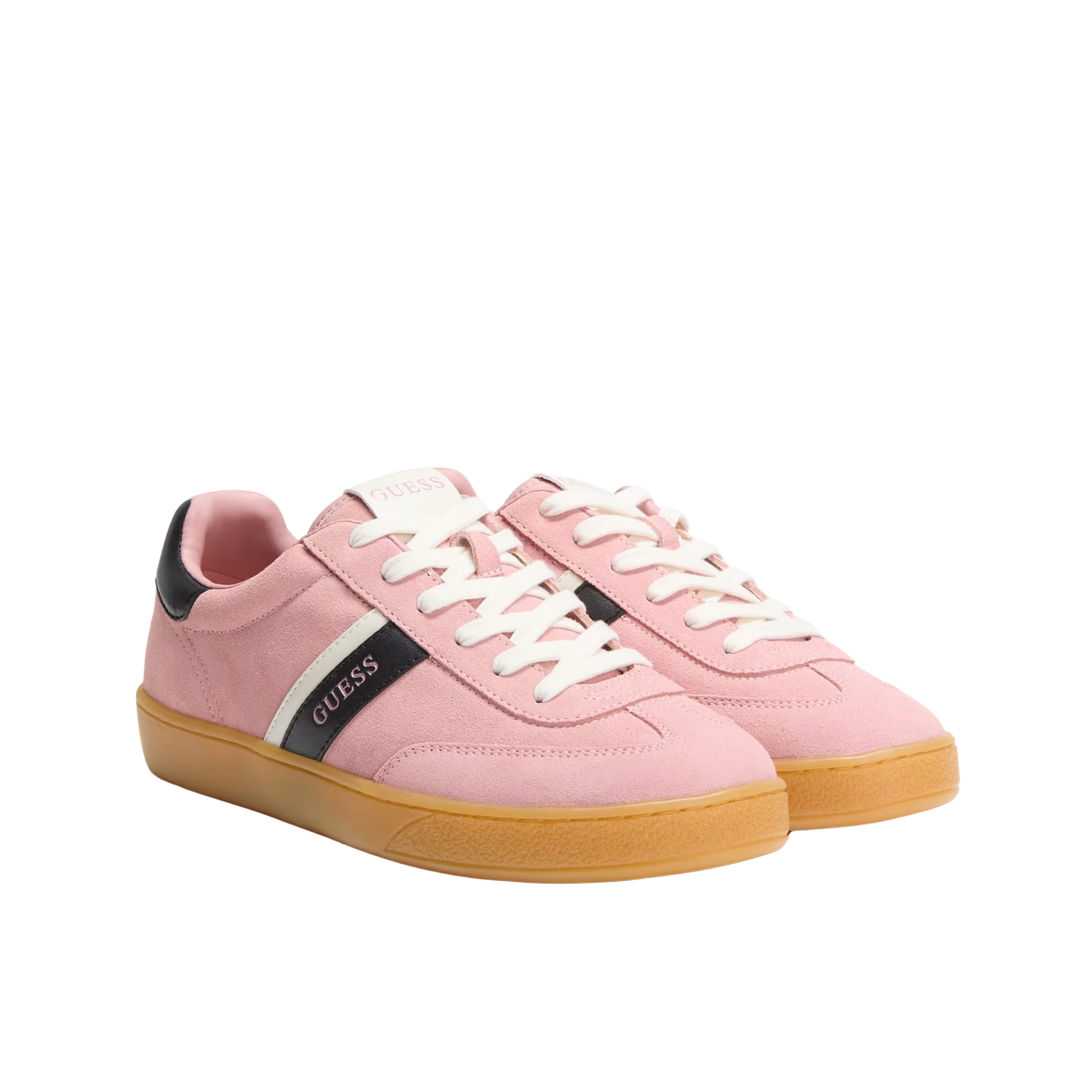 Guess Women Nolinas Faux Suede Sneakers - Light Pink