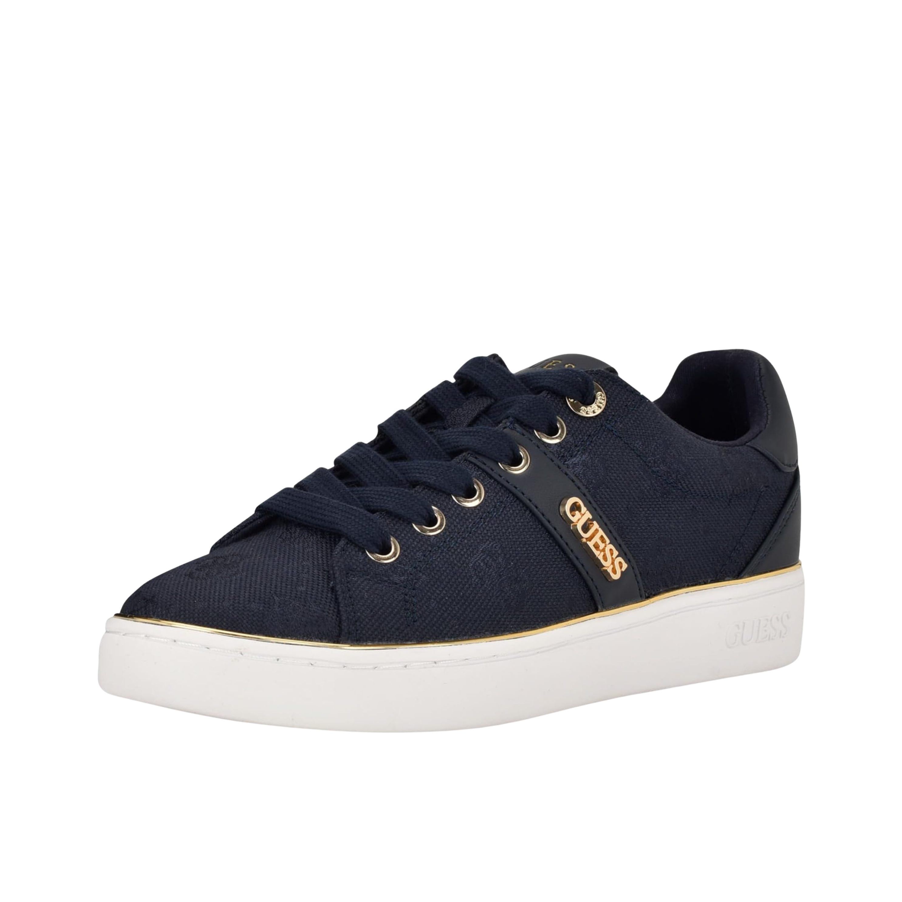 Guess Women Britz Signature Low Top Sneakers - Navy