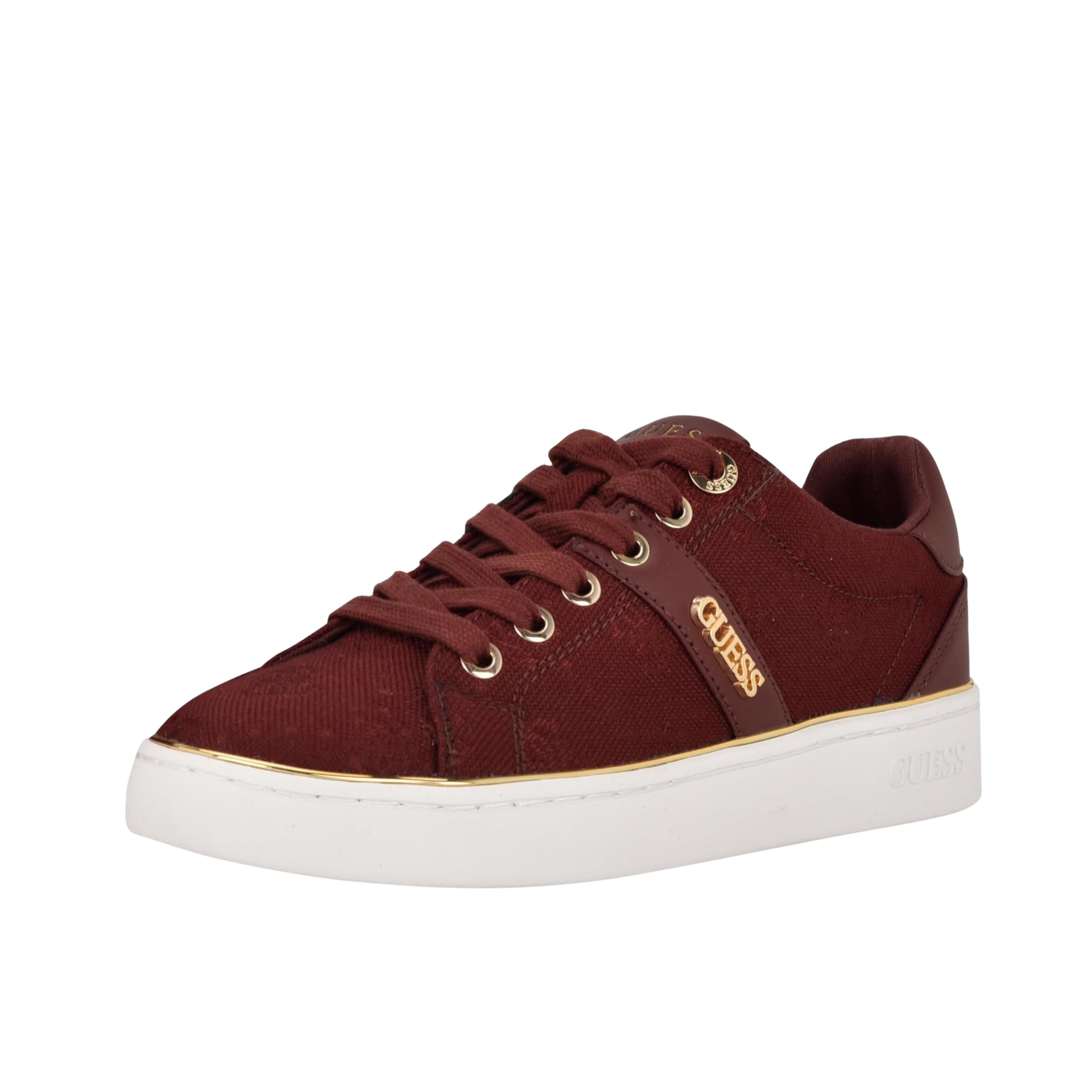 Guess Women Britz Signature Low Top Sneakers - Red