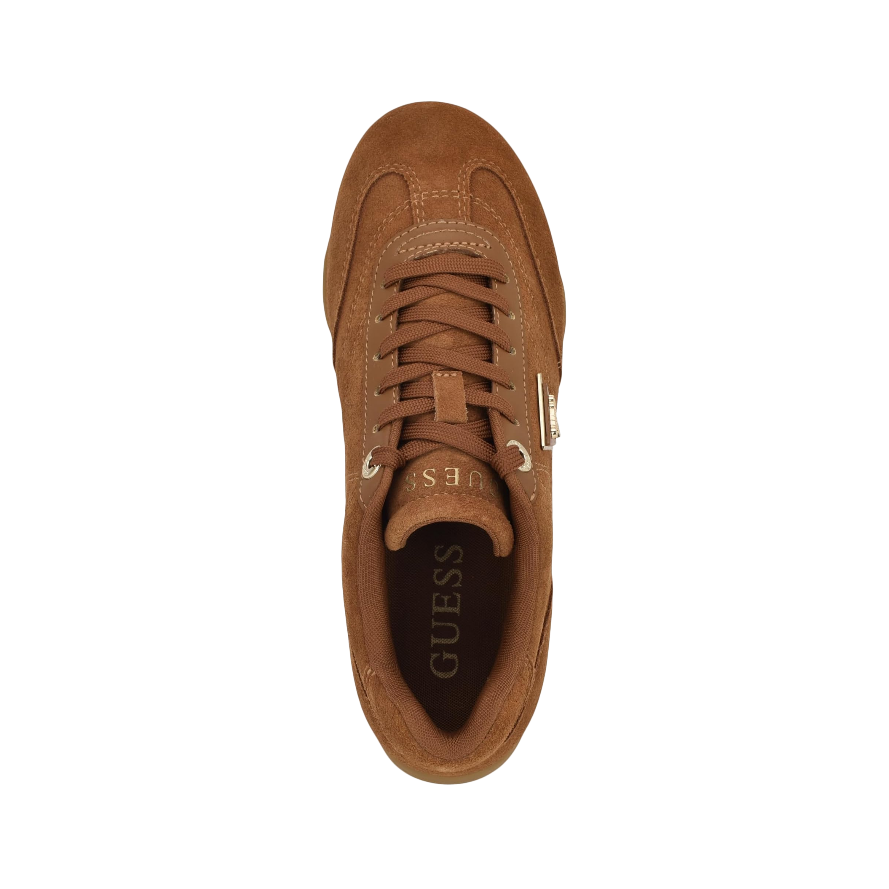 Guess Women Gabiey Suede Sneakers - Medium Brown