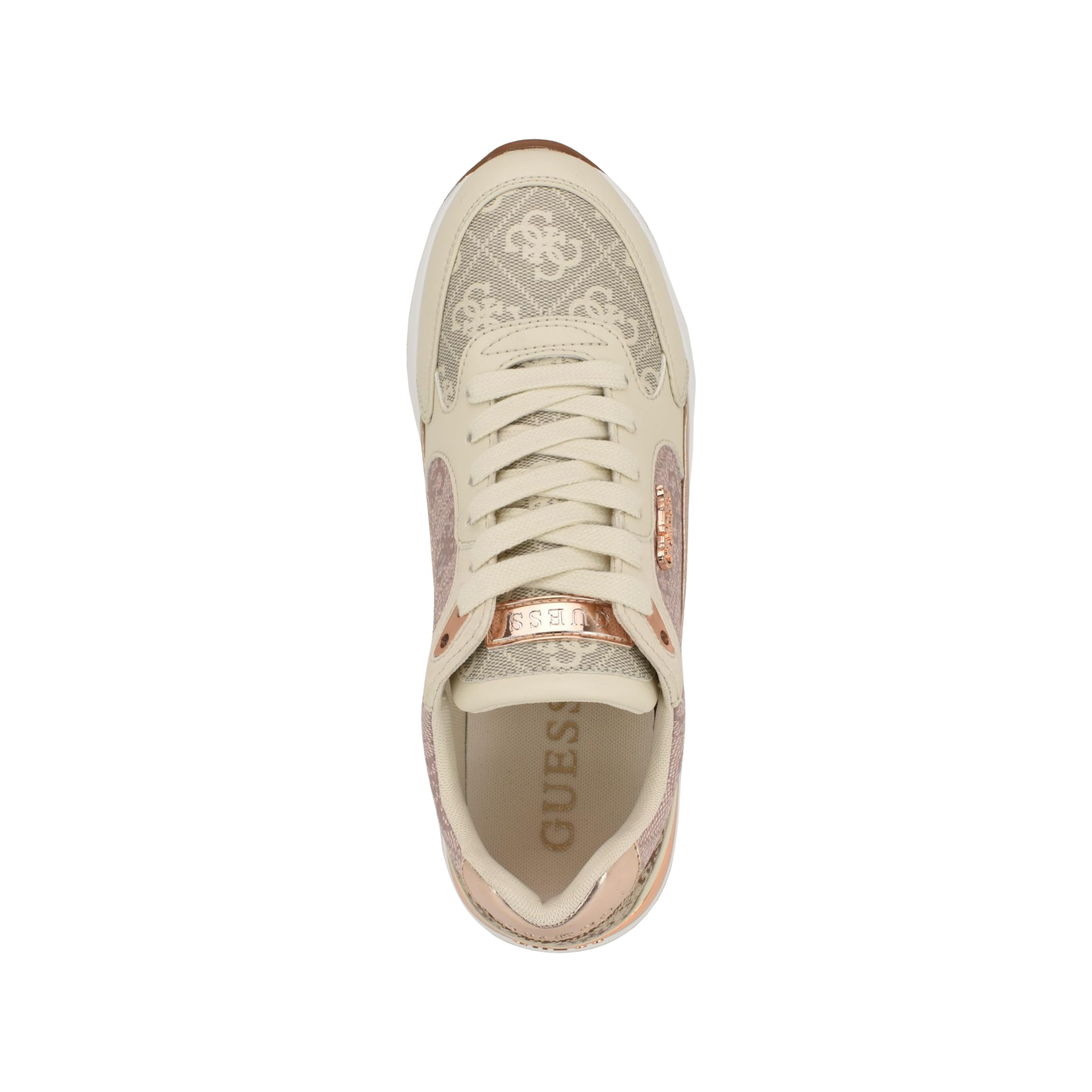 Guess Women Moxea Quattro G Sneakers - Light Pink Logo Multi