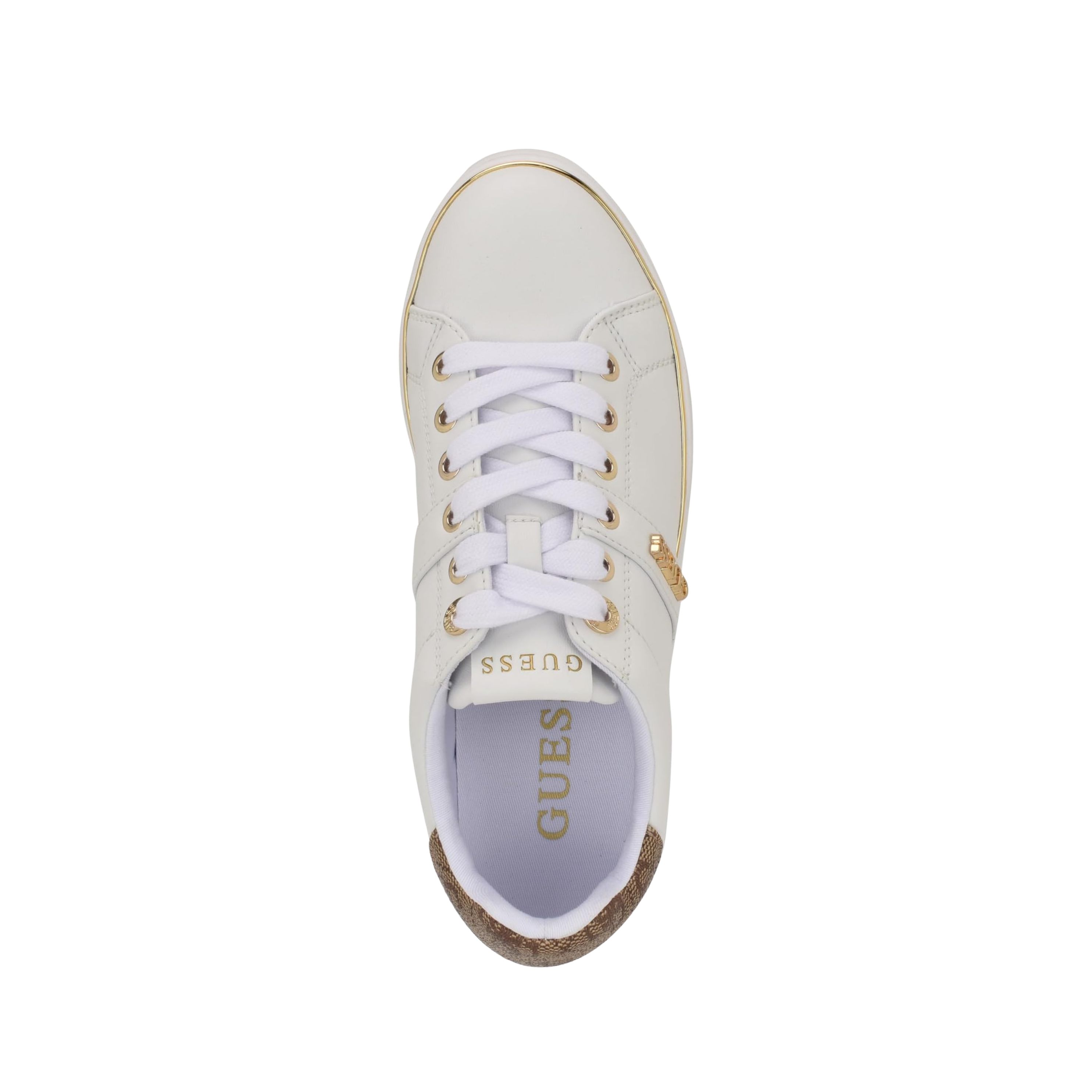 Guess Women Britz Signature Low Top Sneakers - White Logo