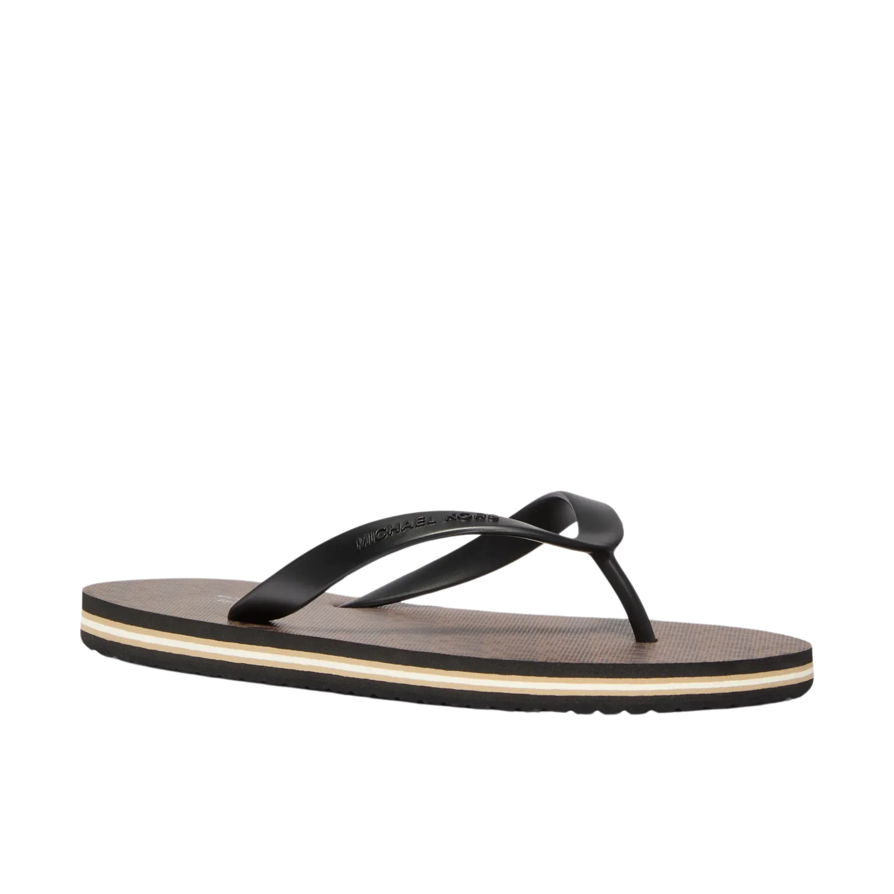 Michael Kors Men Travis Logo Flip Flop - Brown Black