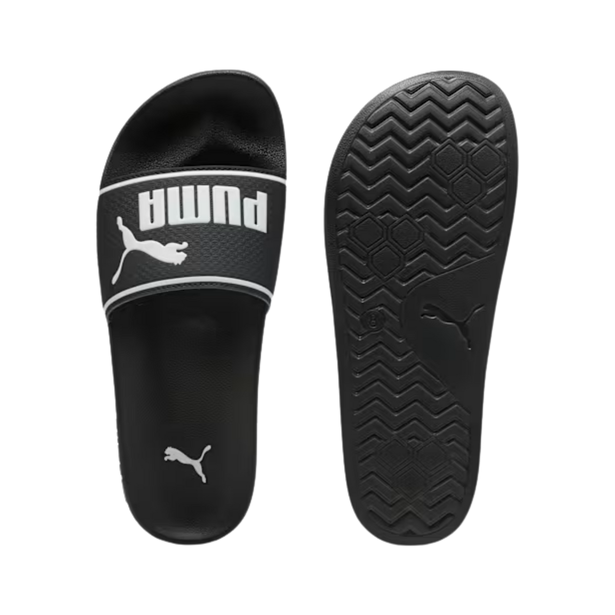 Puma Men Leadcat 2.0 Slides - Black White