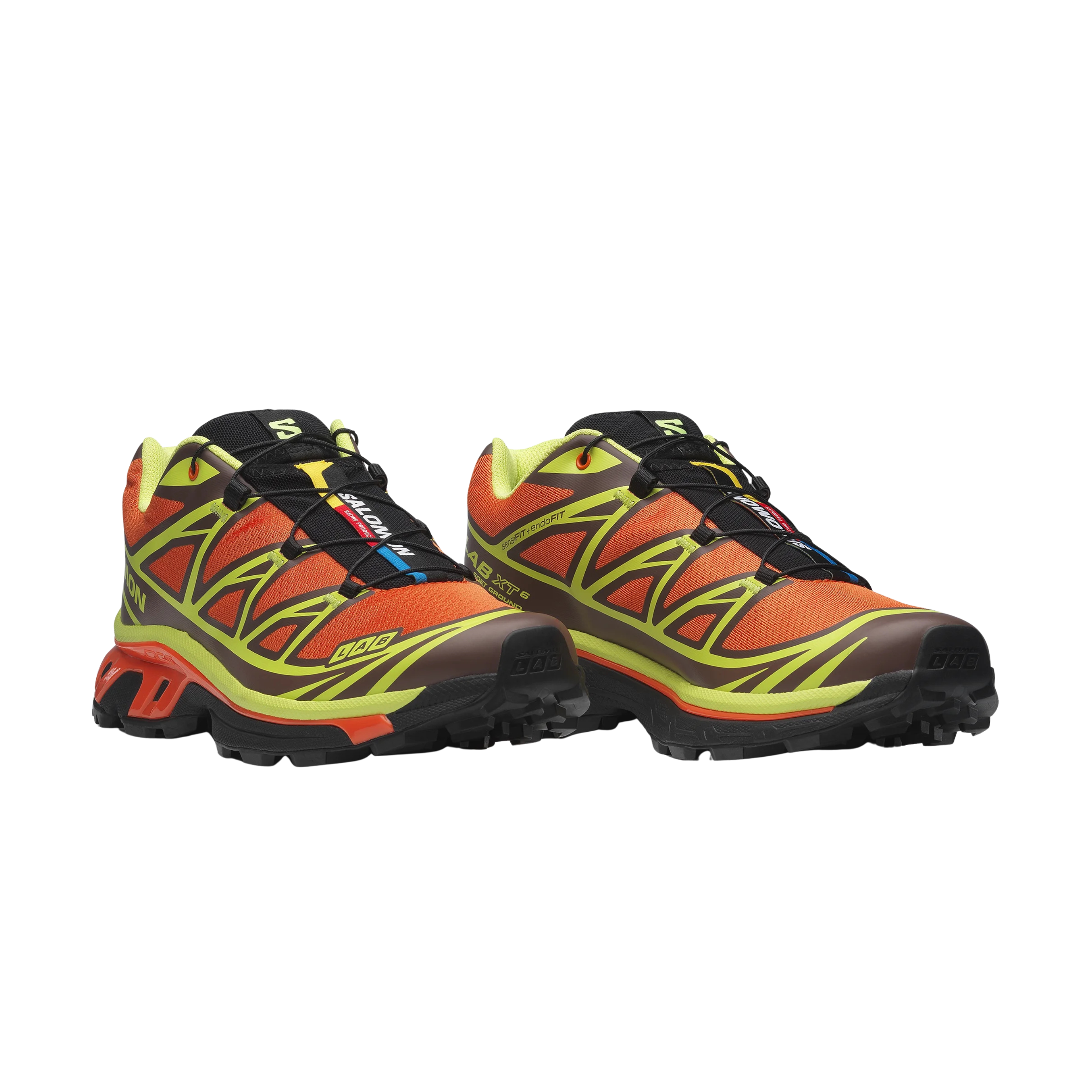 Salomon Men XT-6 - Red Orange Sharp Green