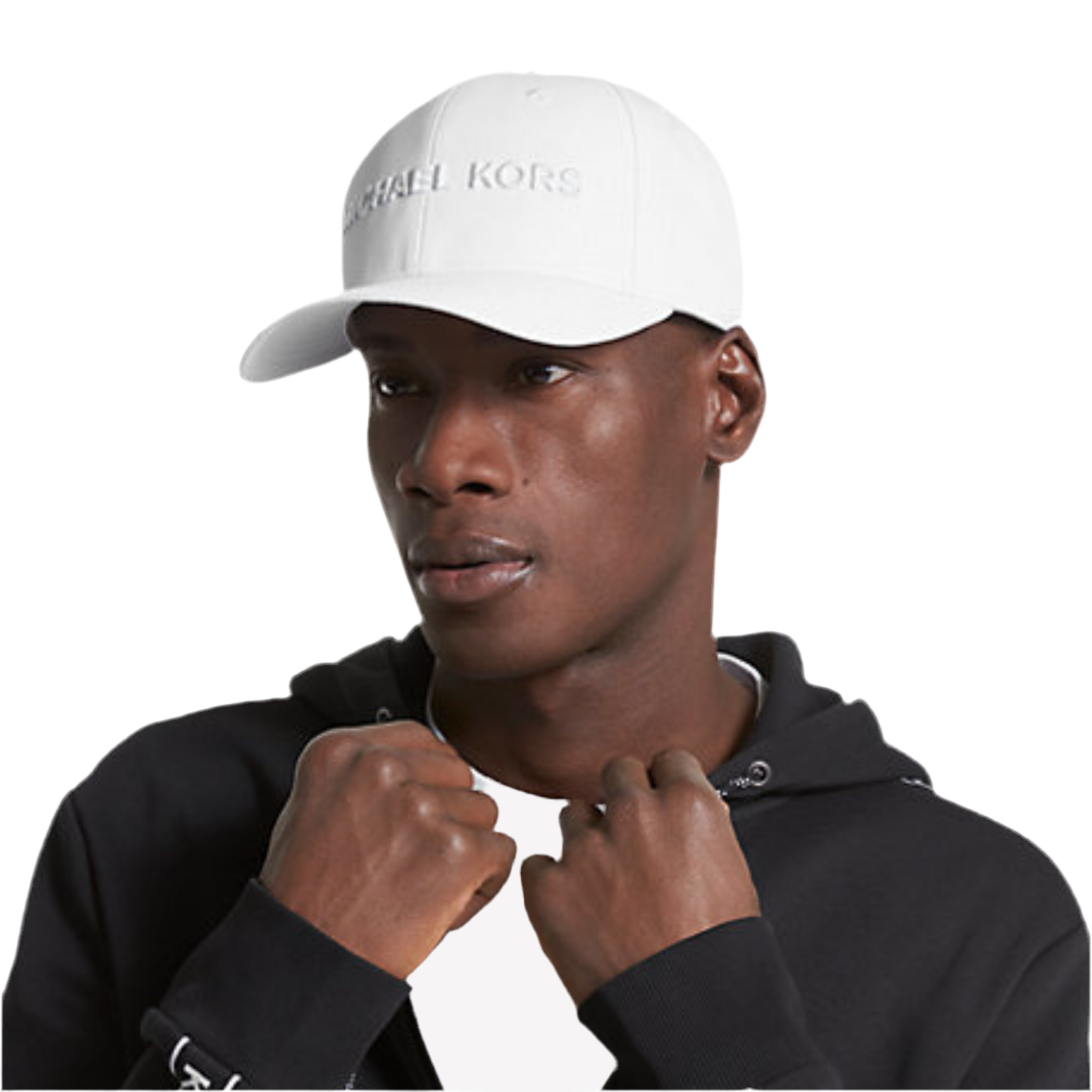 Michael Kors Men Embroidered Baseball Cap - White