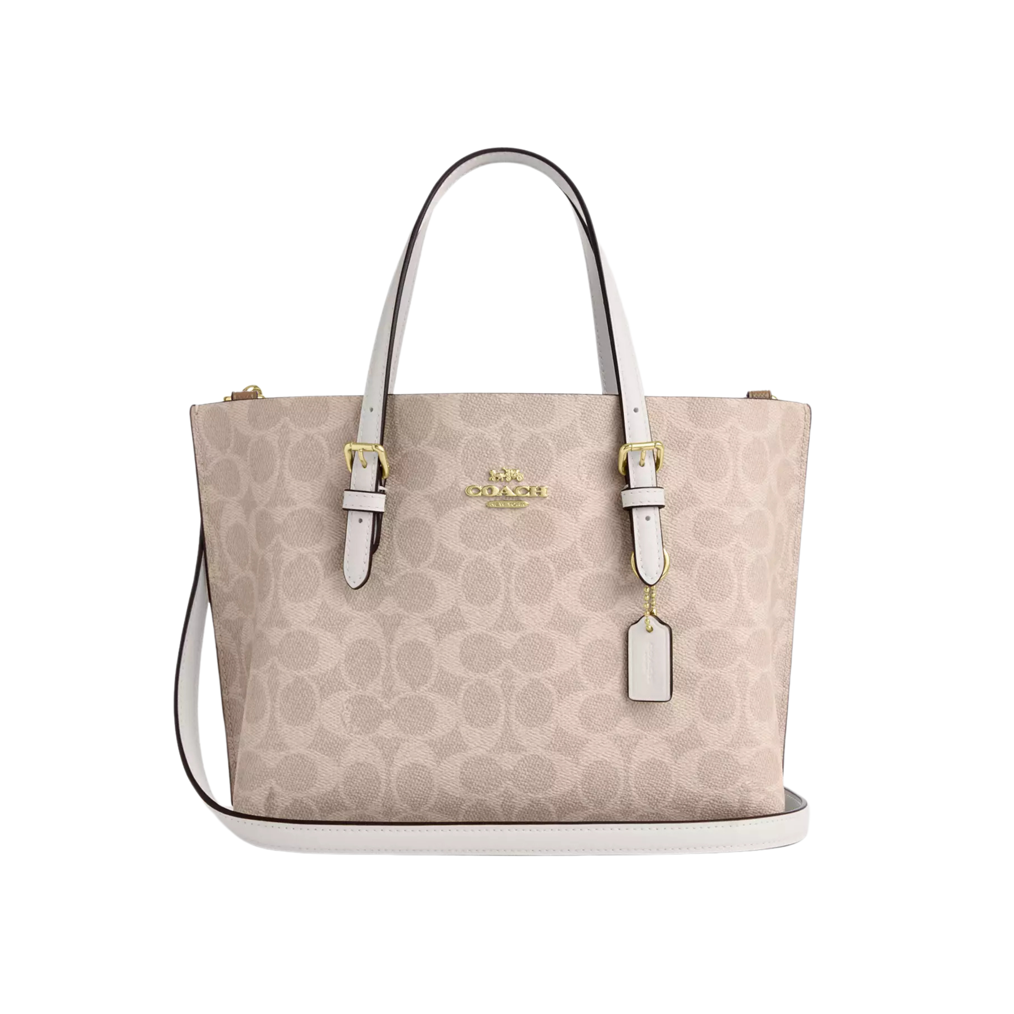 Coach Mollie Tote Bag - Sand Chalk