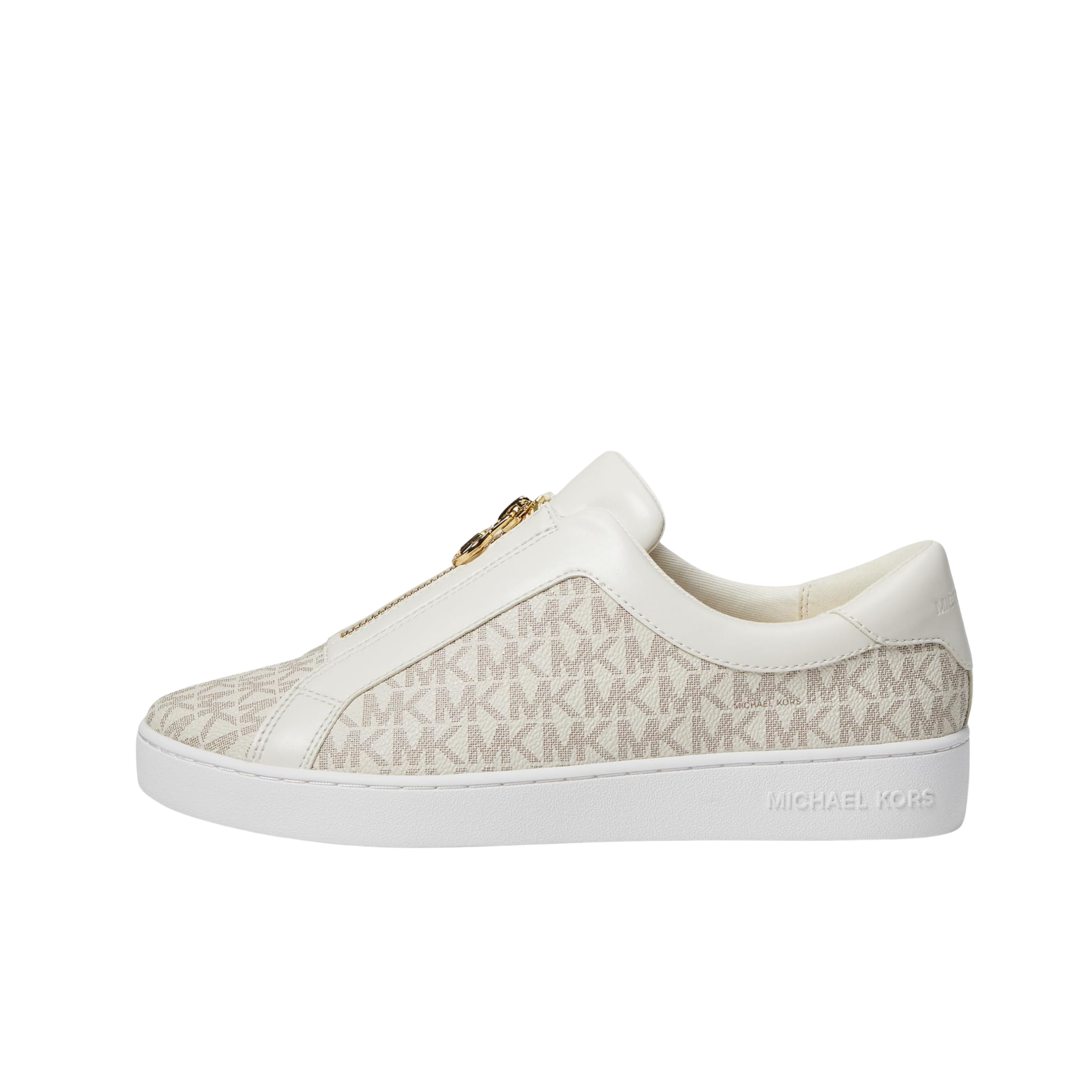 Michael Kors Women Keaton Zip Up Sneaker - Vanilla