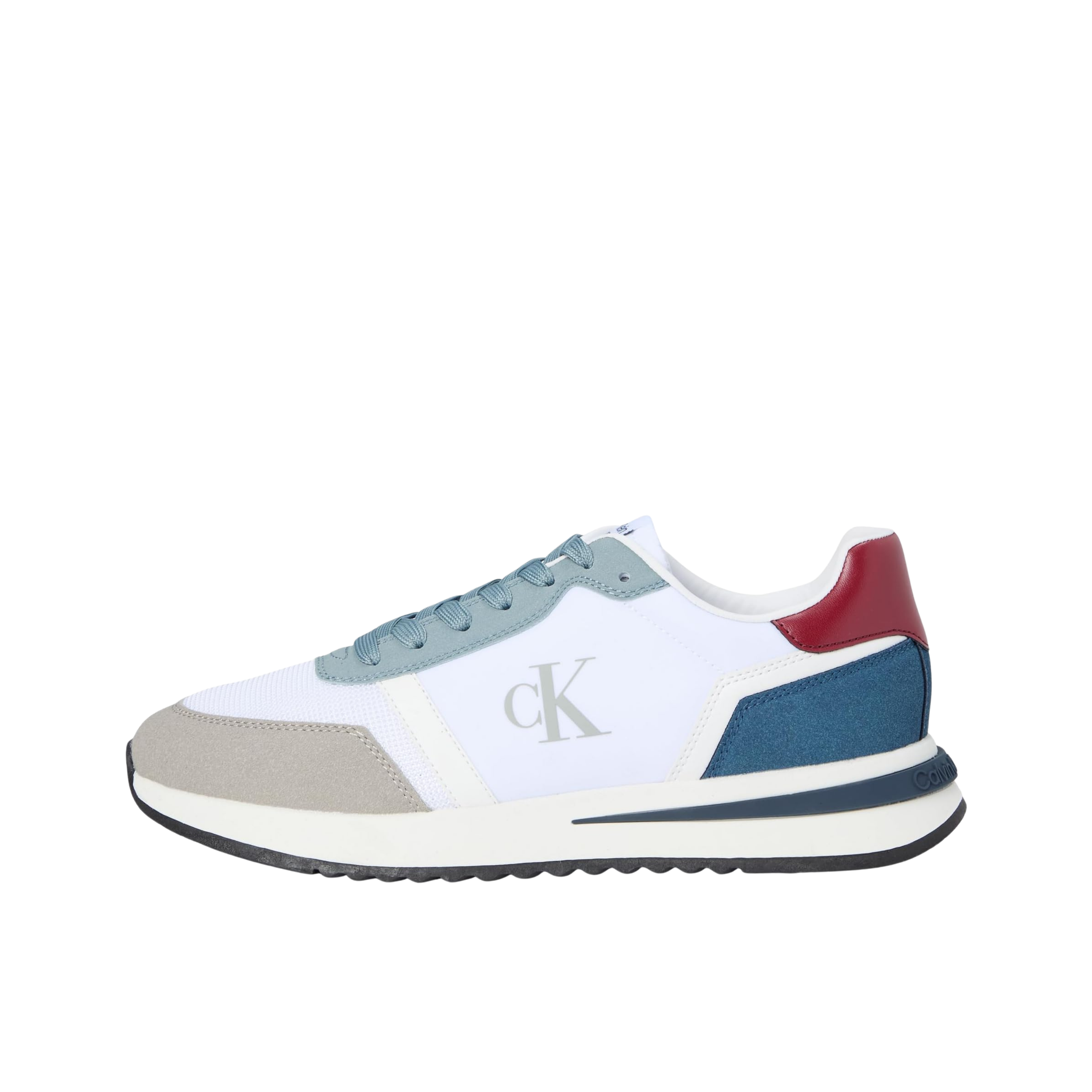 Calvin Klein Men Picio Monogram Logo Sneaker - Medium Grey Multi