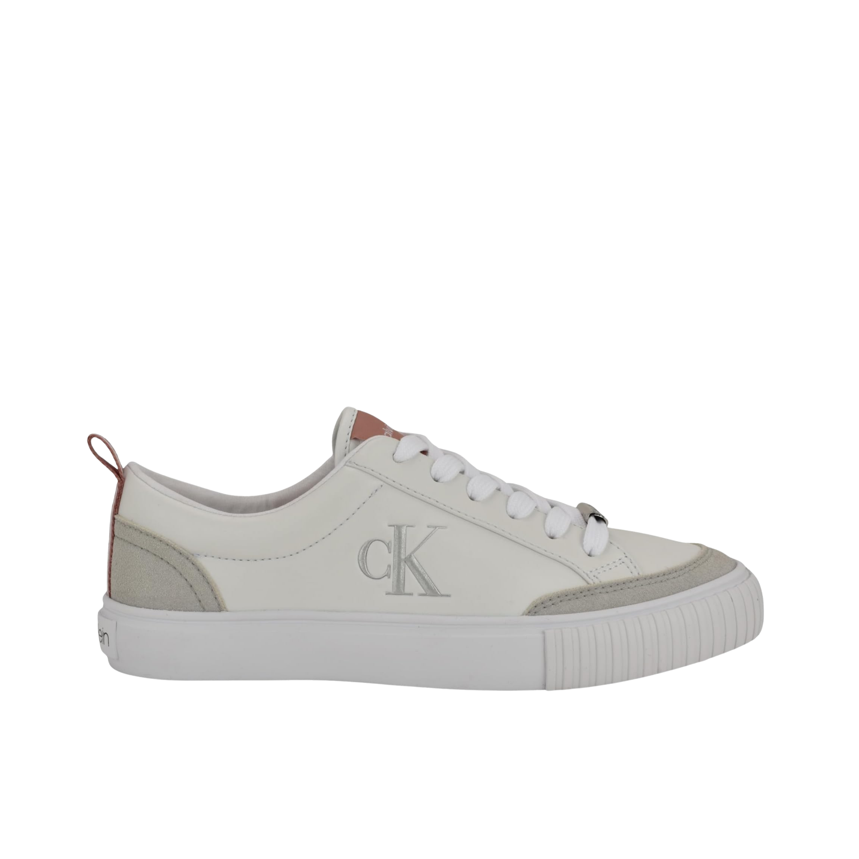 Calvin Klein Women Lariss Sneaker - White Rose Pink