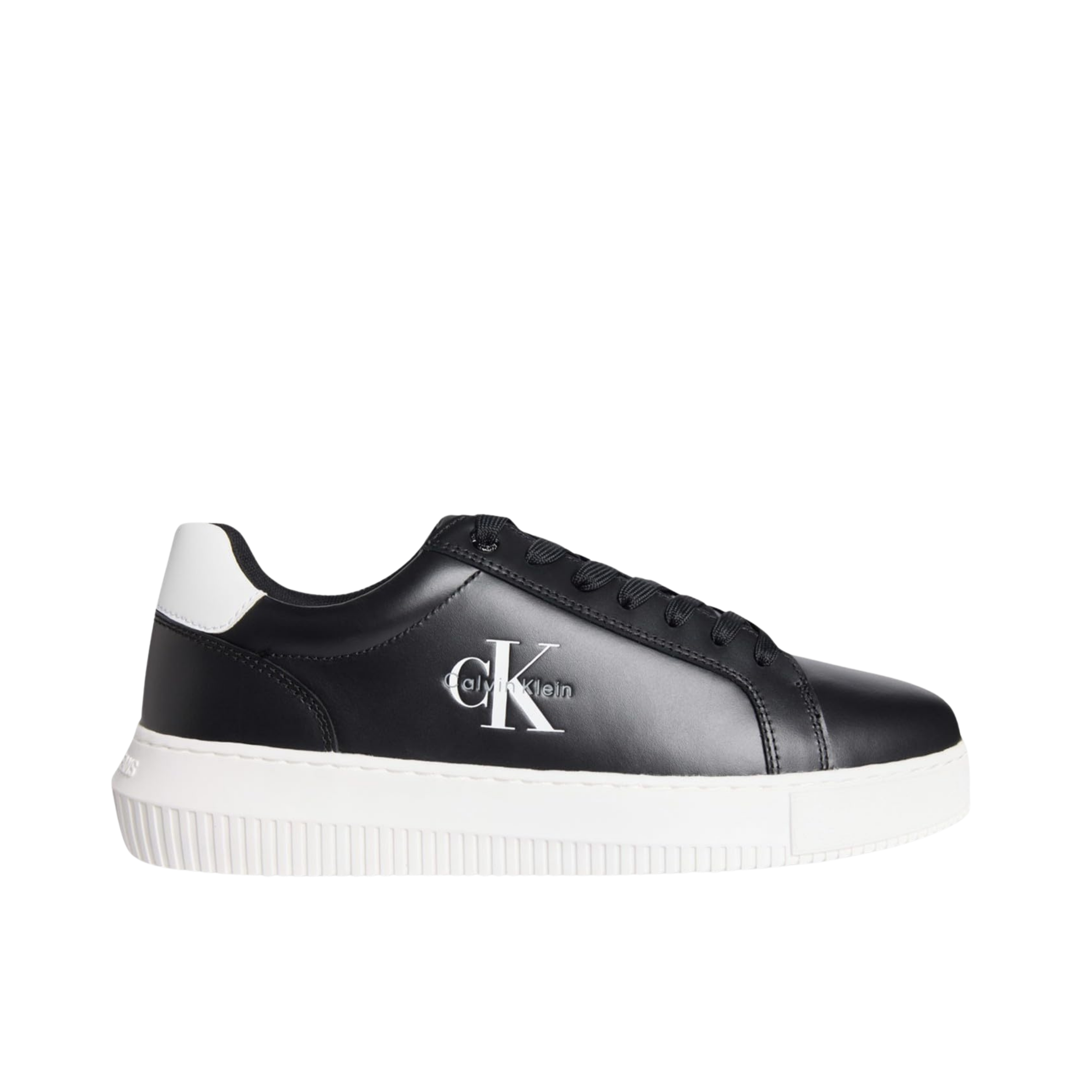 Calvin Klein Men Chunky Cupsole Mono LTH Sneaker - Black