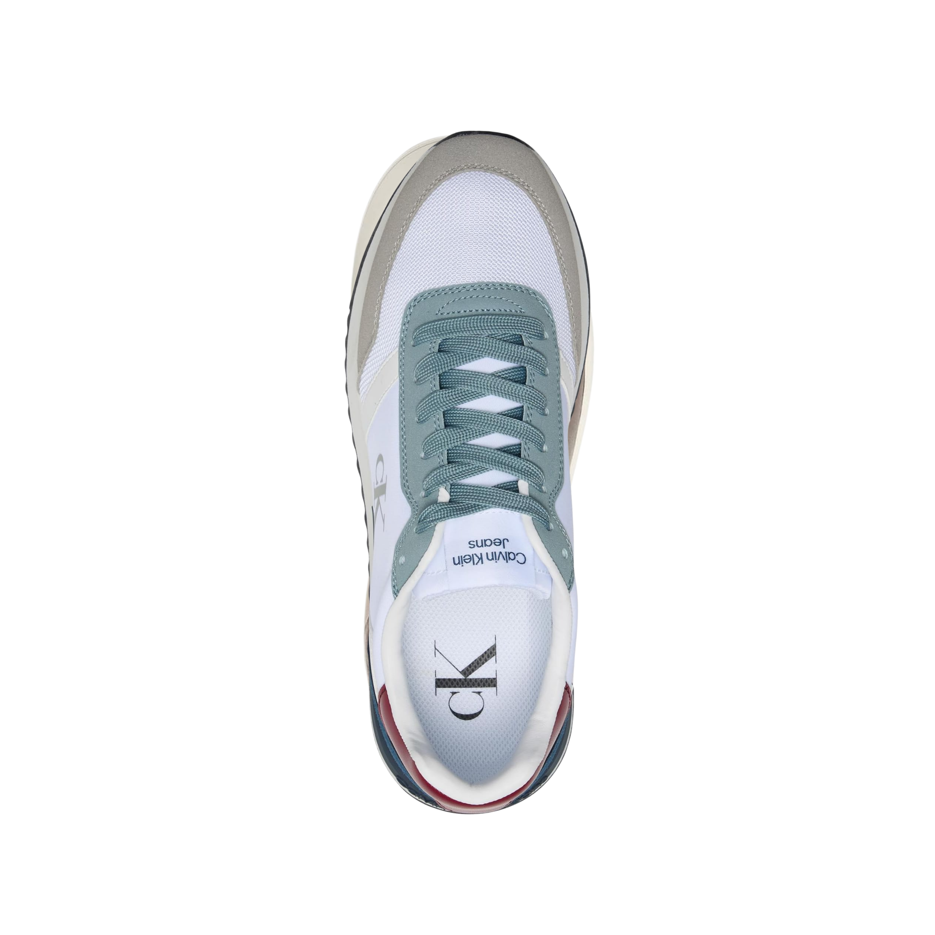 Calvin Klein Men Picio Monogram Logo Sneaker - Medium Grey Multi