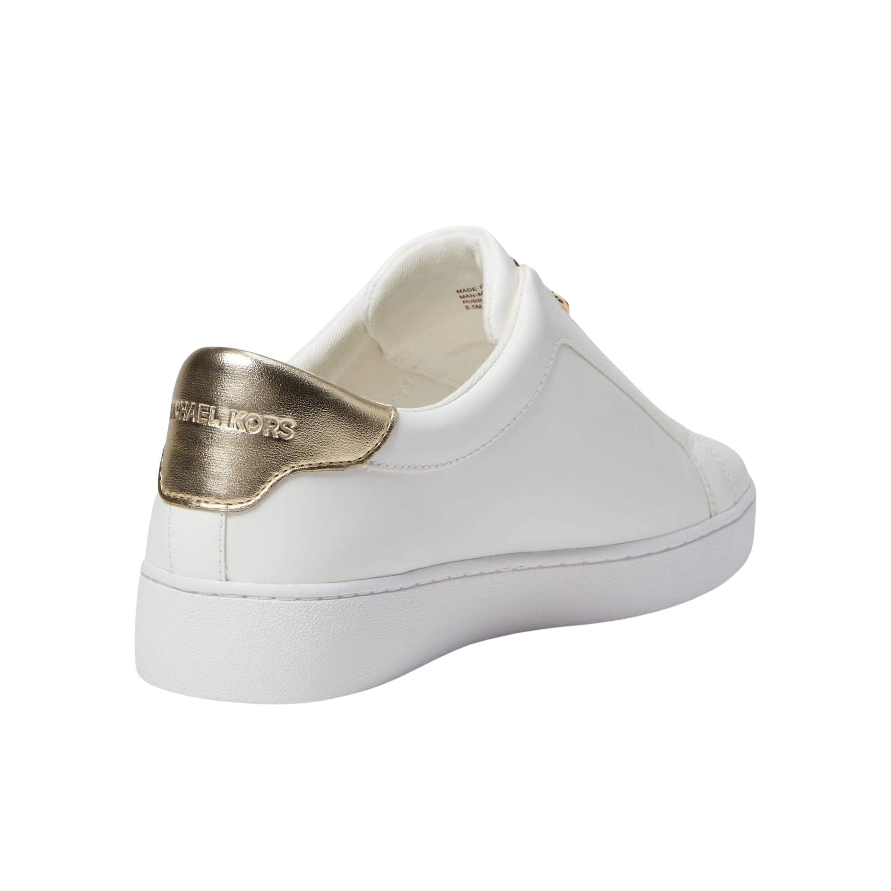 Michael Kors Women Keaton Zip Up Sneaker - White Gold