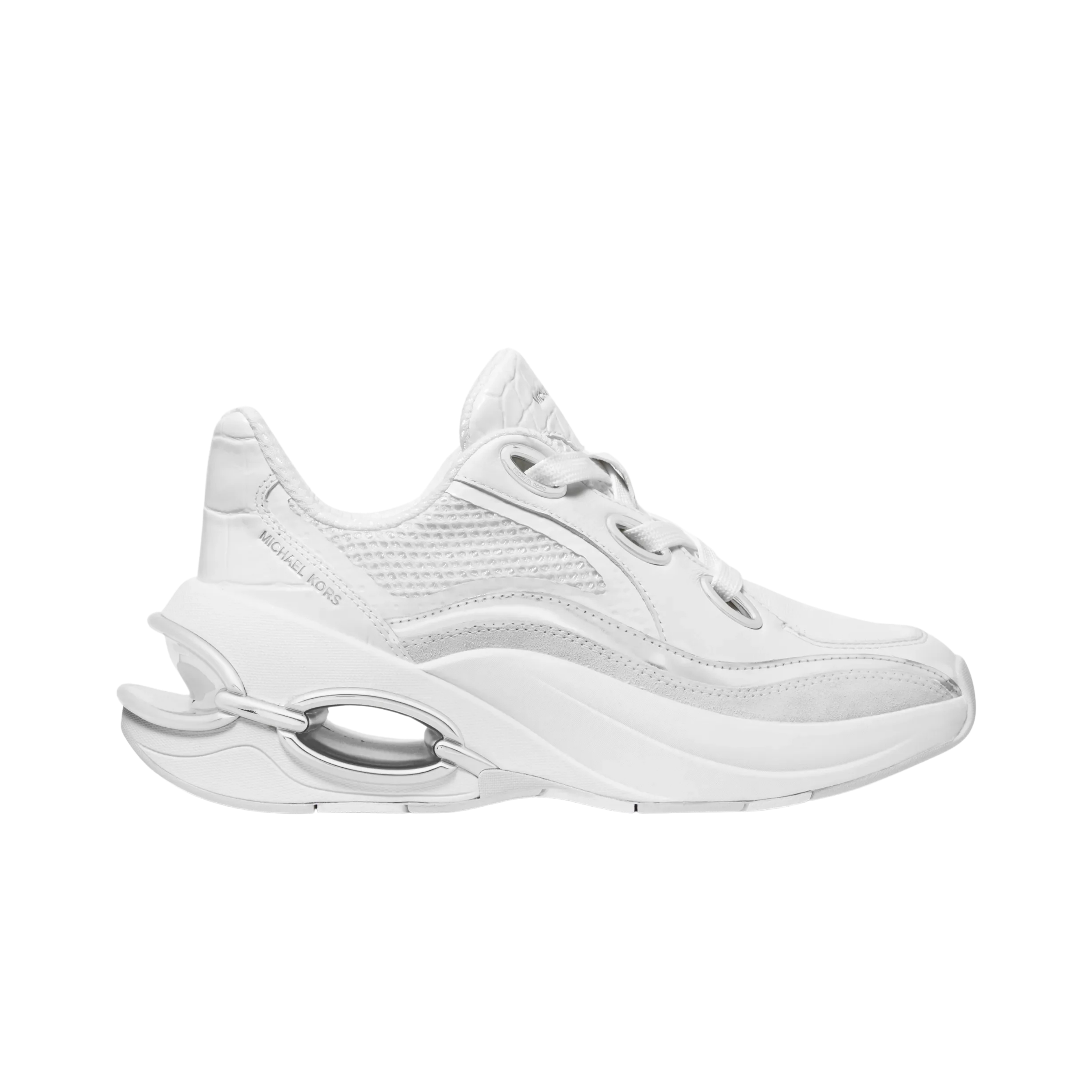 Michael Kors Women Toni Trainer Sneaker - Optic White Silver