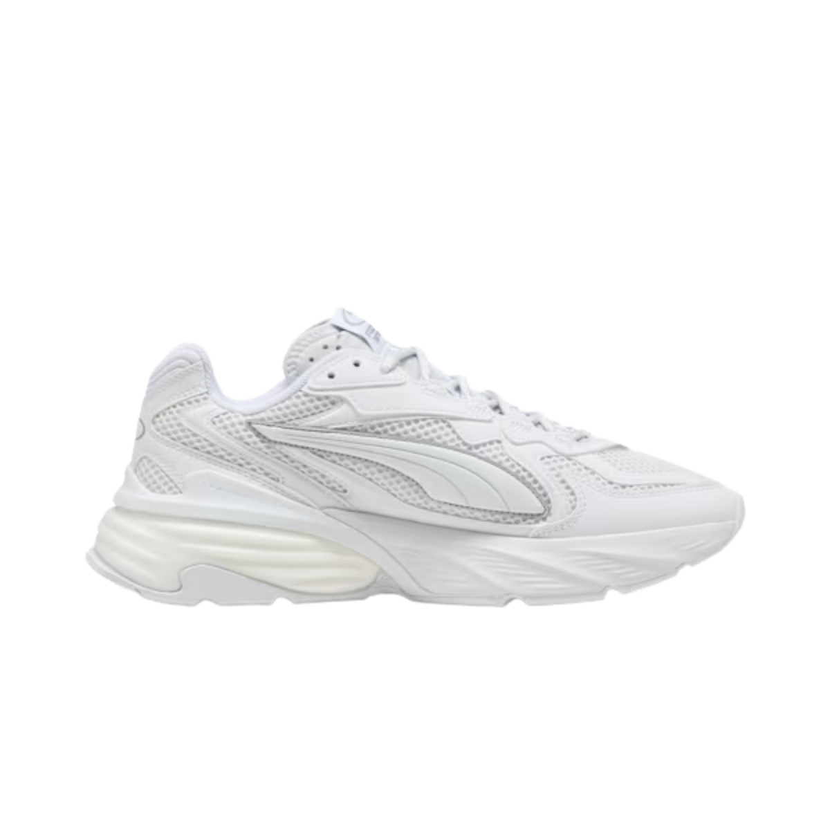 Puma Men Fade Sneakers - White Silver