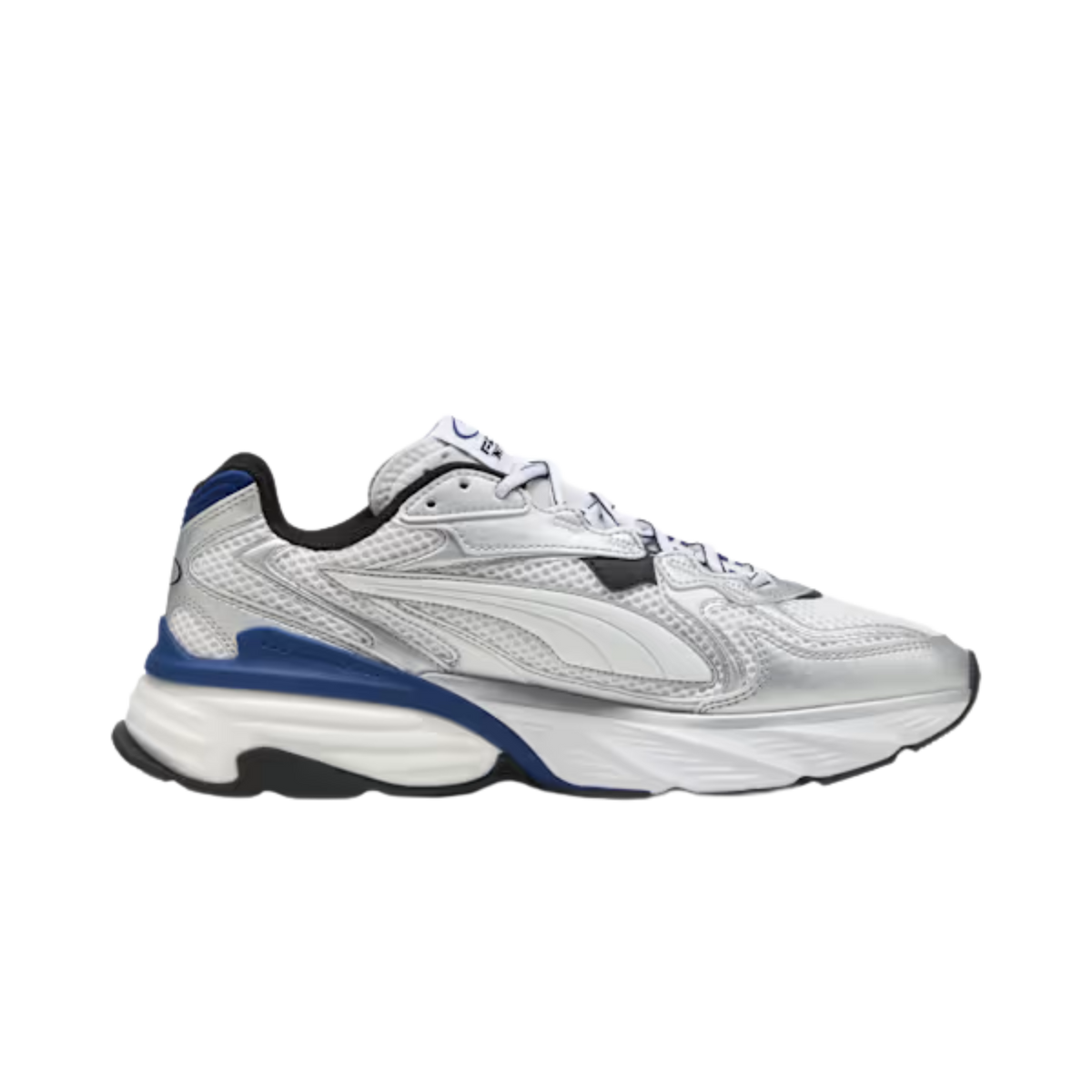 Puma Men Fade Sneakers - Silver White Blue Jewel