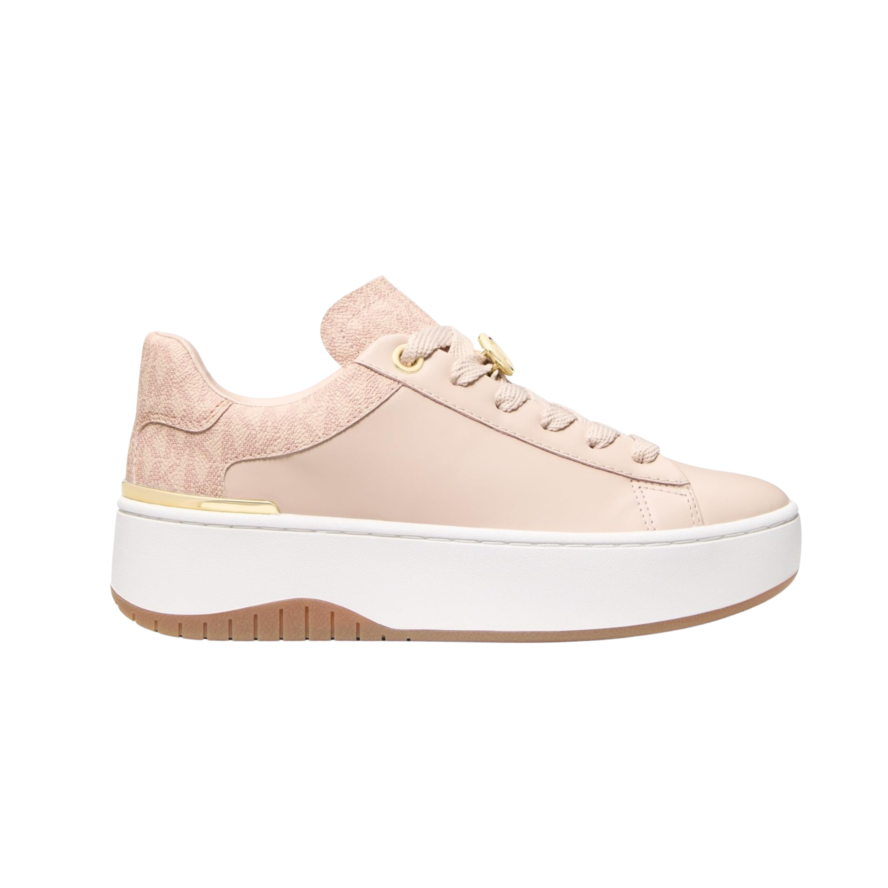 Michael Kors Women Dottie Leather And Signature Logo Sneaker - Ballet