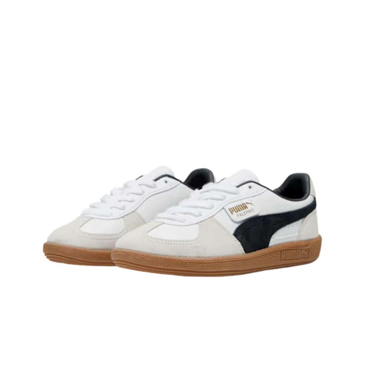 Puma Women Palermo Leather Sneaker - White Vapor Gray Gum