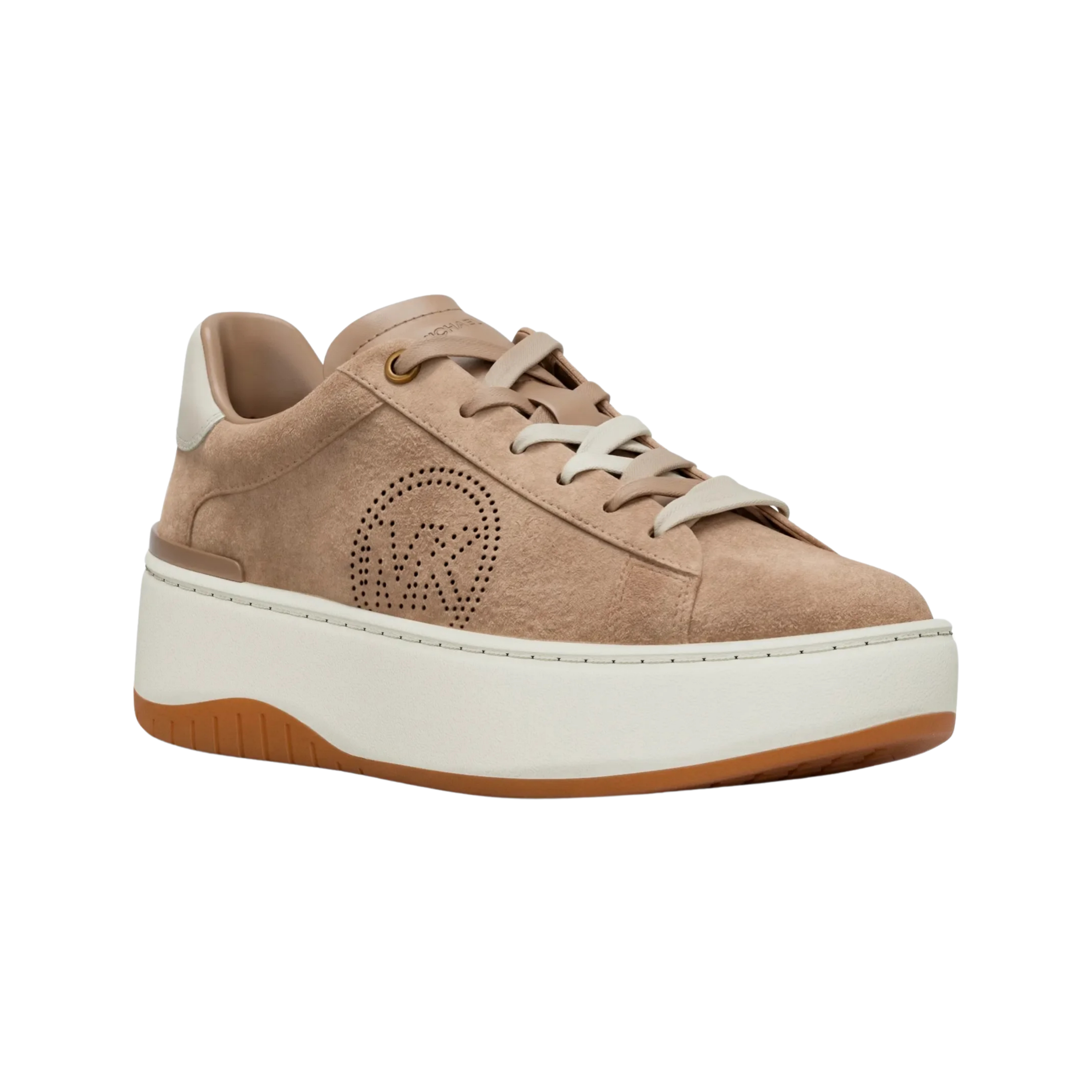 Michael Kors Women Dottie Suede Platform Sneaker - Khaki