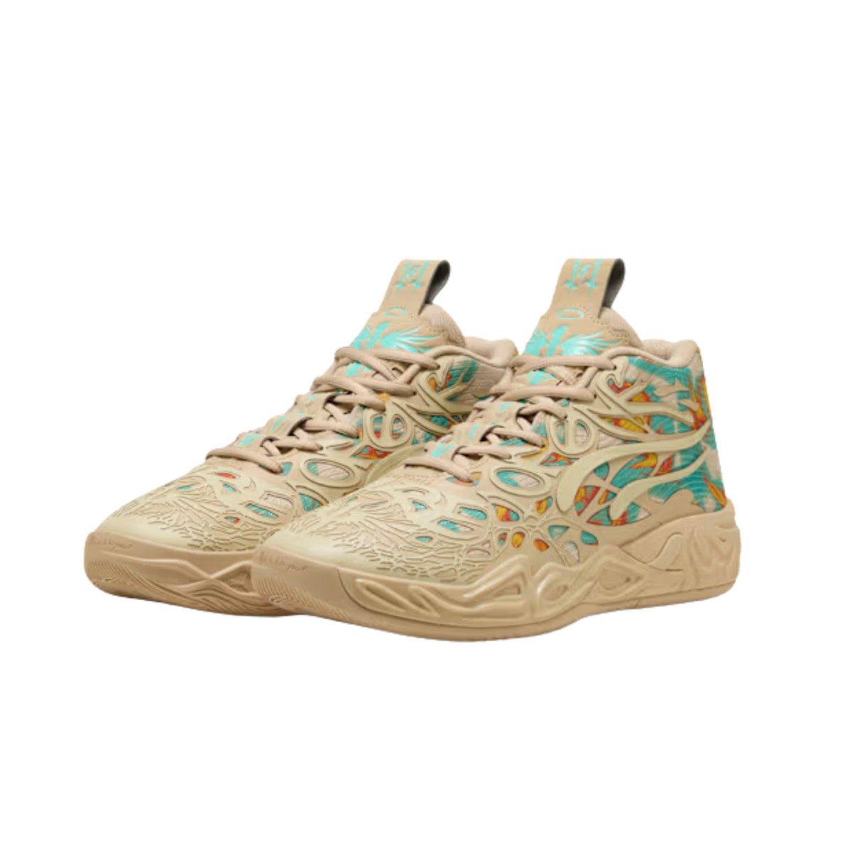 Puma Men MB.04 Flare - Light Sand Aquatic Orange Glo