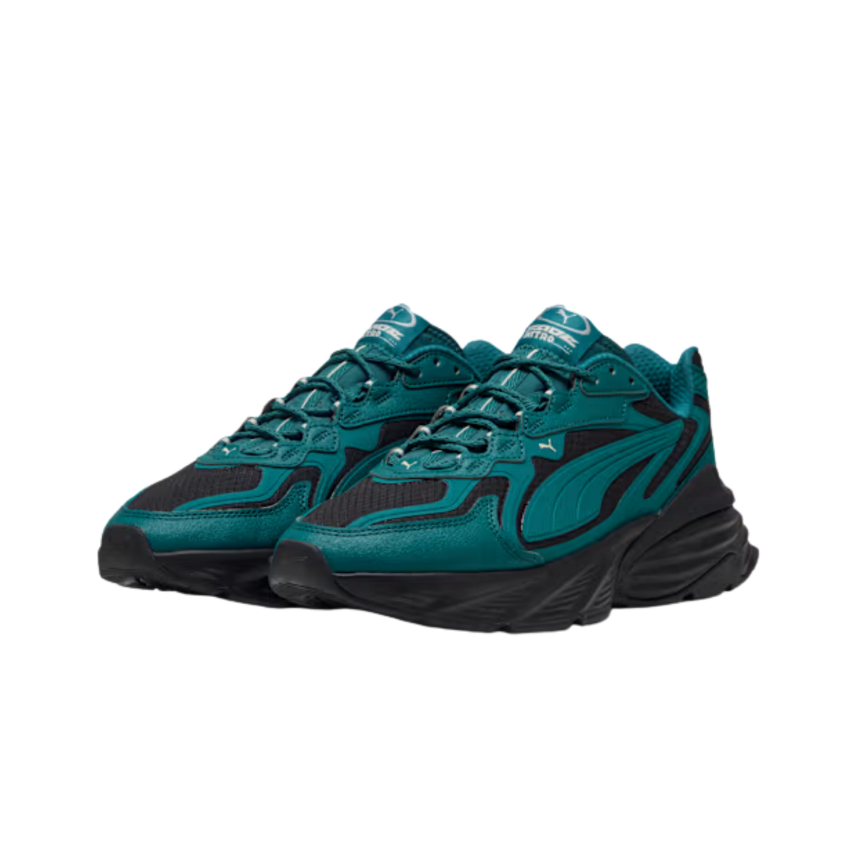 Puma Men Fade Ripstop Sneakers - Emerald Ice Black
