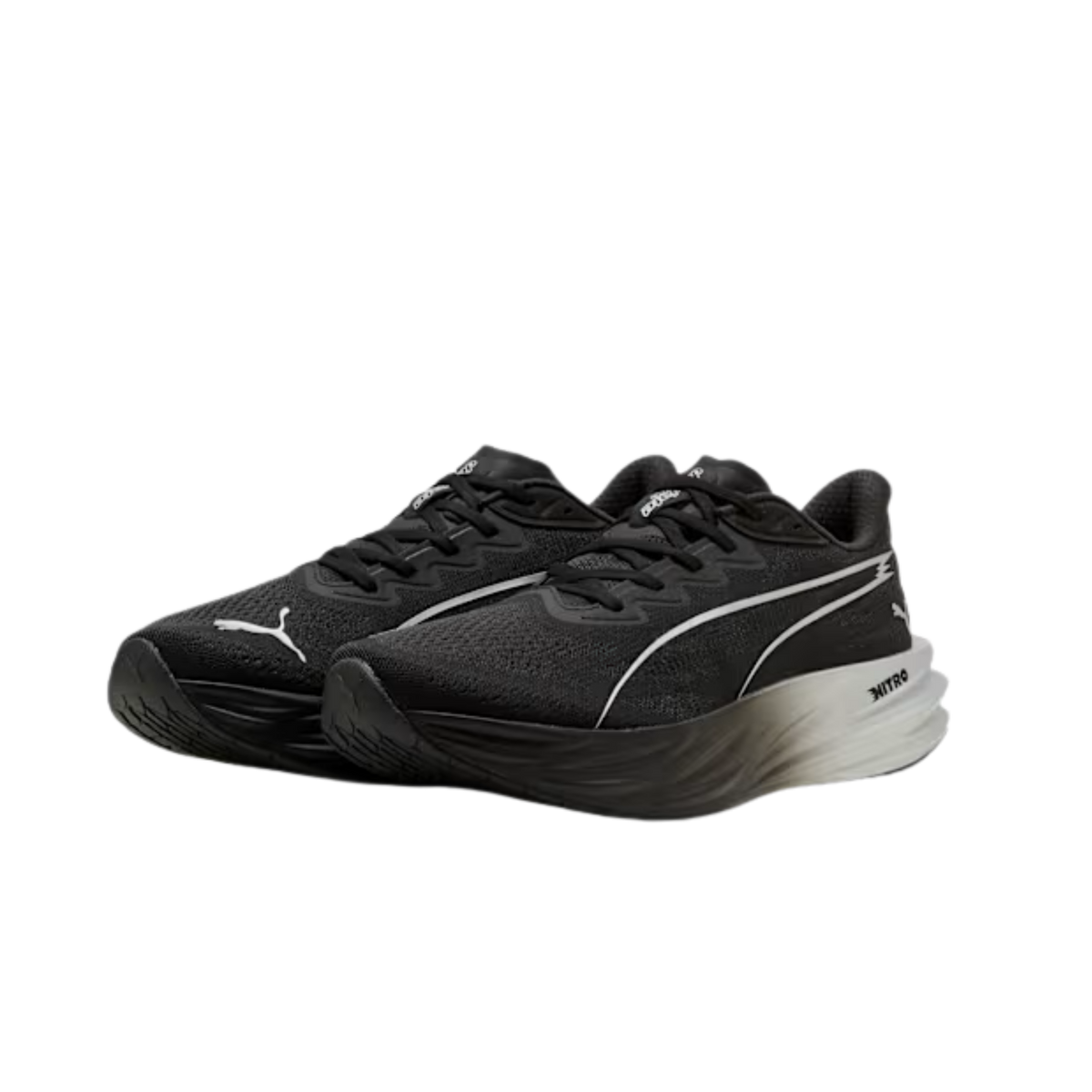Puma Men Deviate Pure Nitro™ - Black Flat Dark Gray Silver