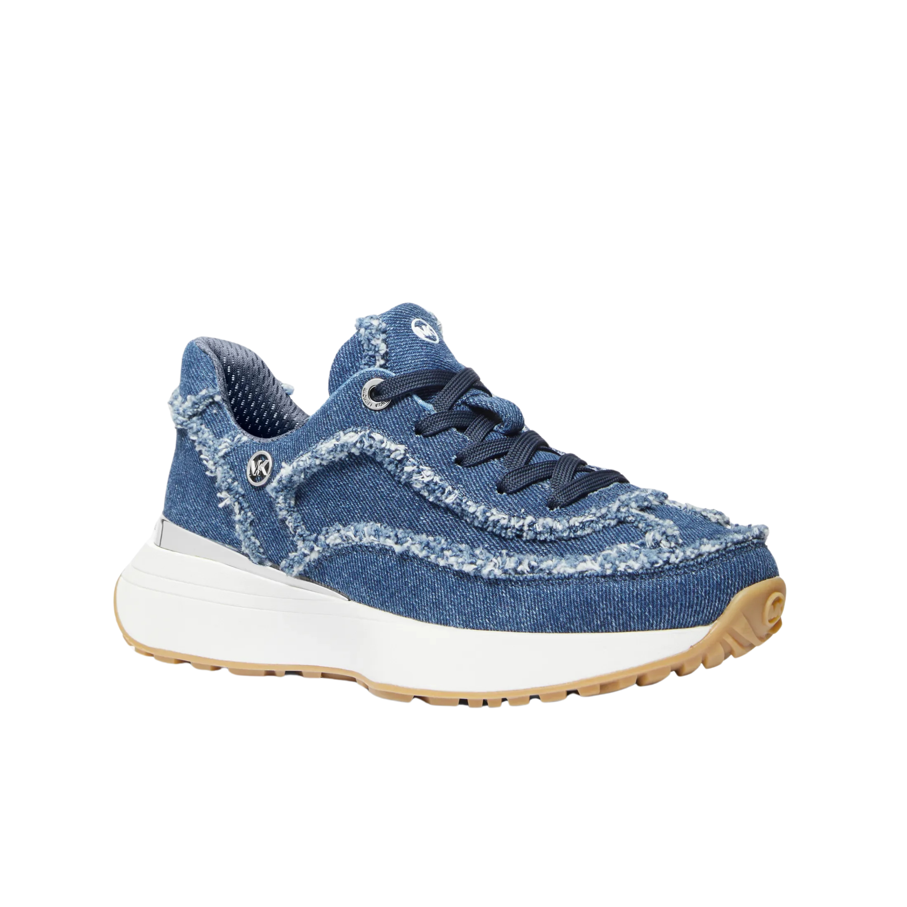 Michael Kors Women Ari Frayed Trainer Sneakers - Denim