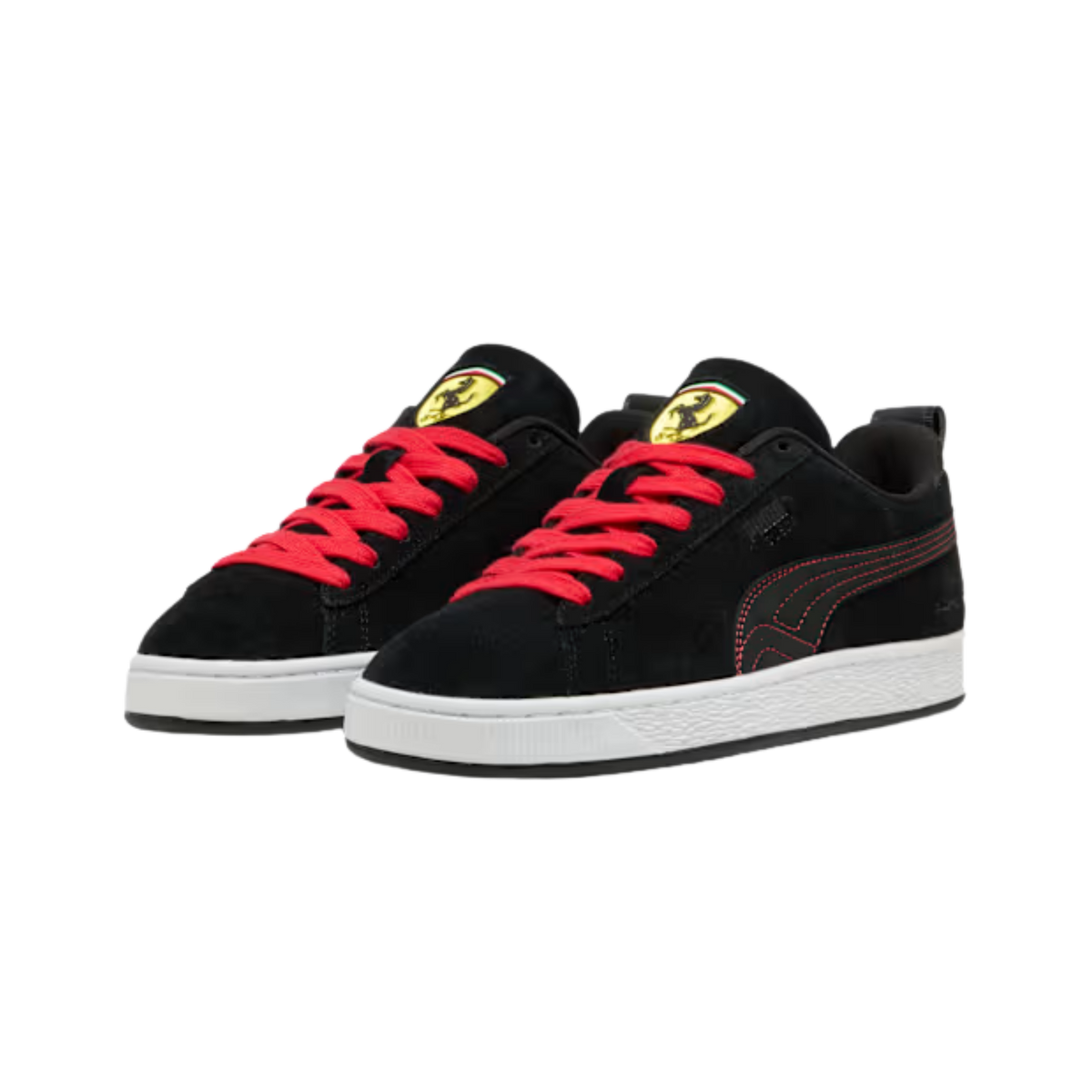Puma Men Scuderia Ferrari Suede OG Sneakers - Black White