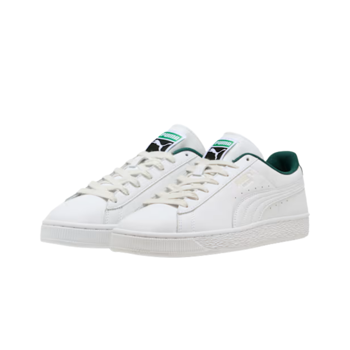 Puma Men Suede Sneakers - White Dark Green