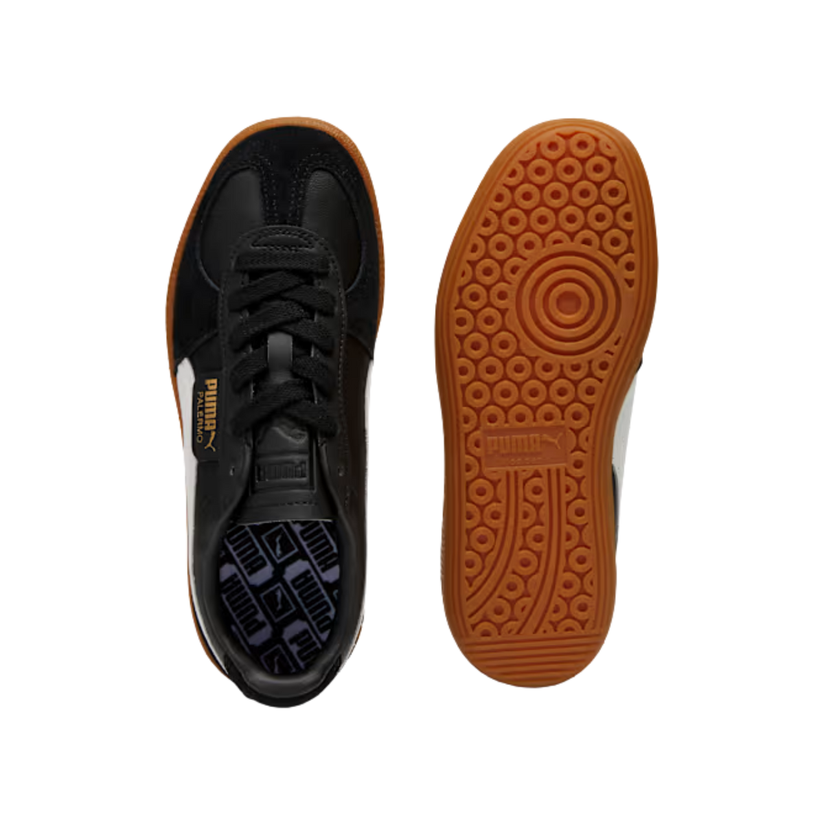 Puma Women Palermo Leather Sneaker - Black Feather Gray Gum