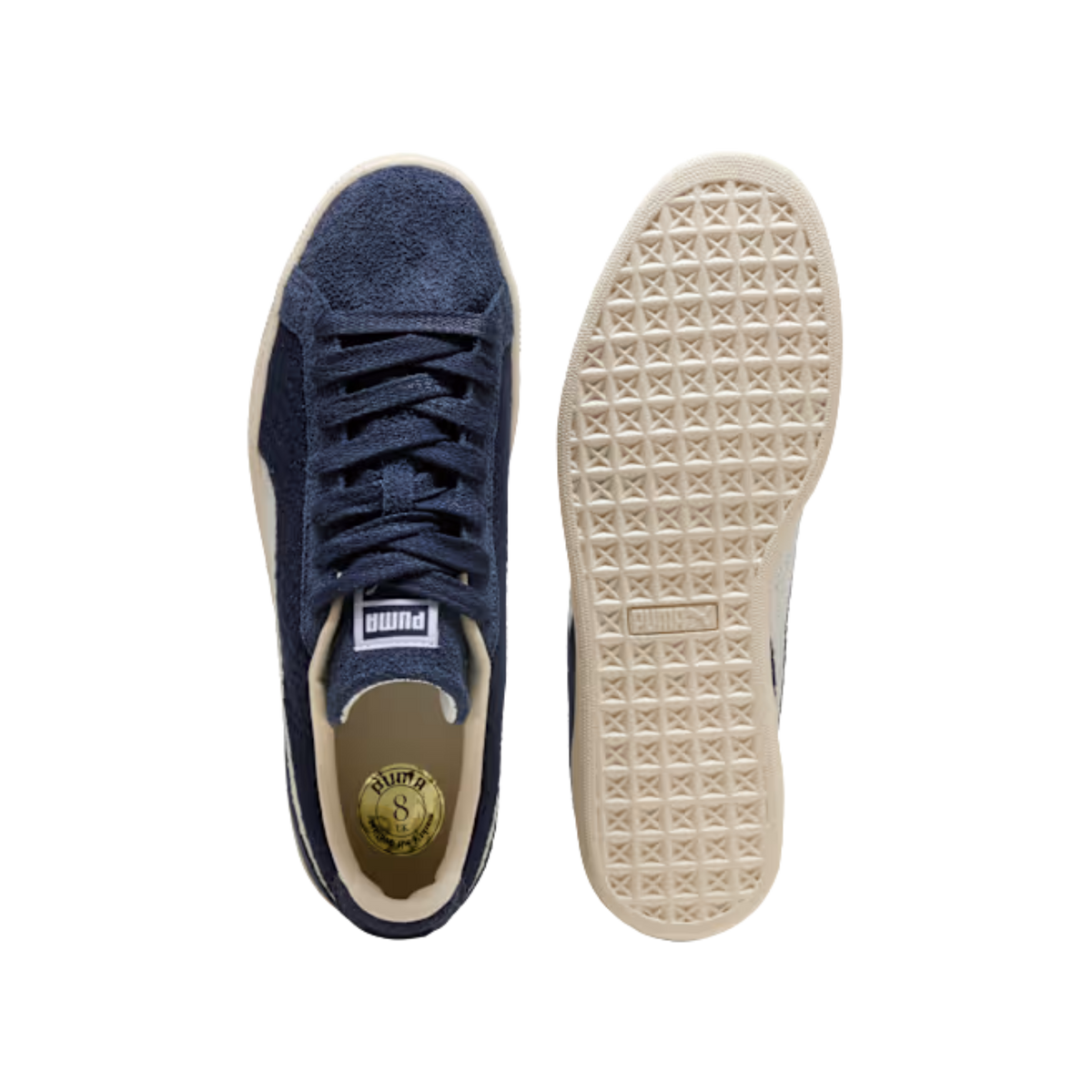 Puma Men Suede Crochet Sneakers - Navy White