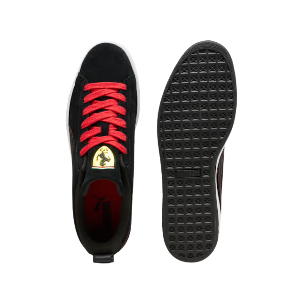Puma Men Scuderia Ferrari Suede OG Sneakers - Black White
