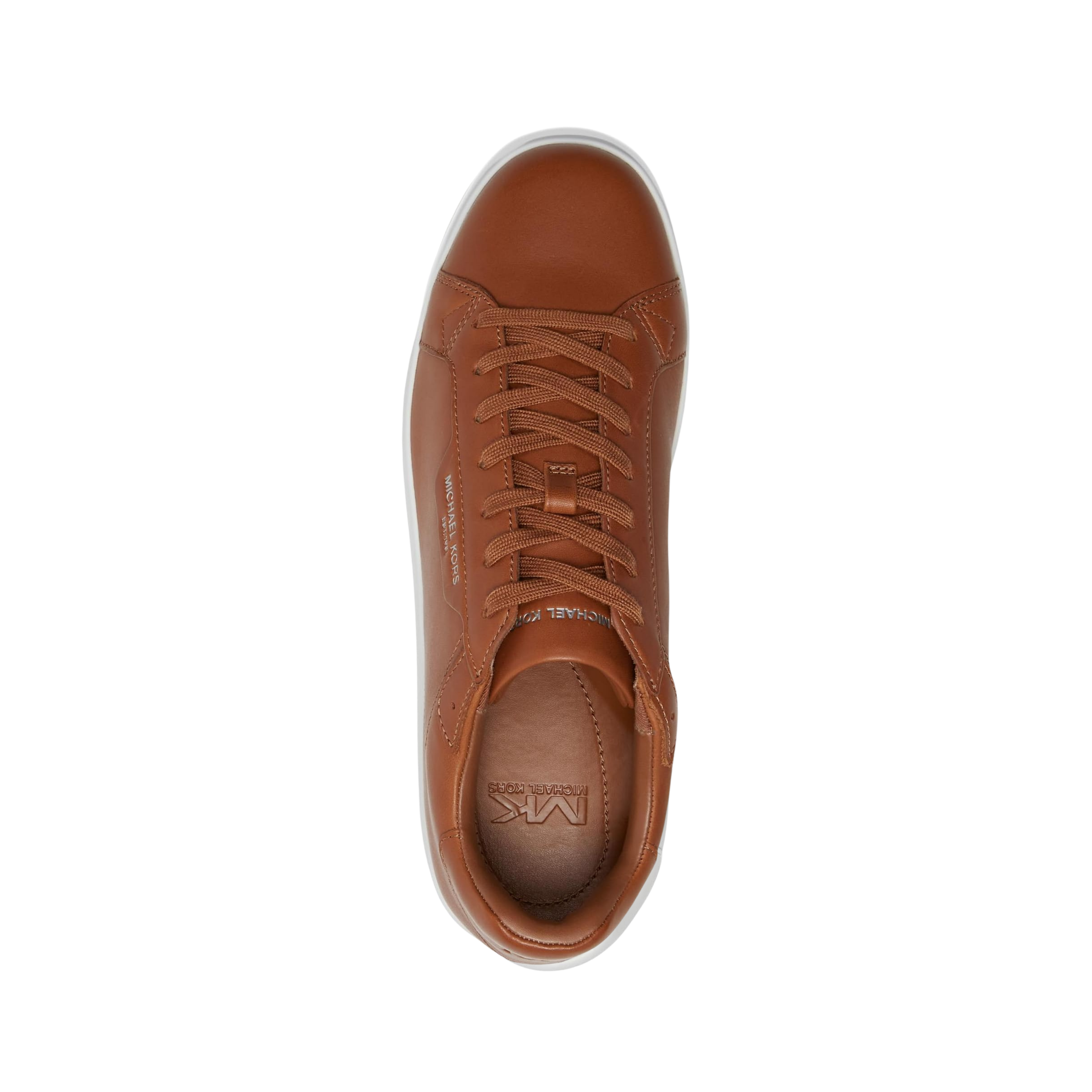Michael Kors Men Keating Leather Sneaker - Luggage