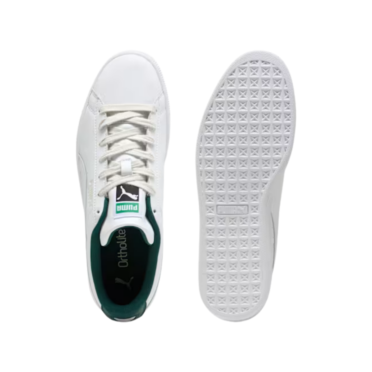 Puma Men Suede Sneakers - White Dark Green