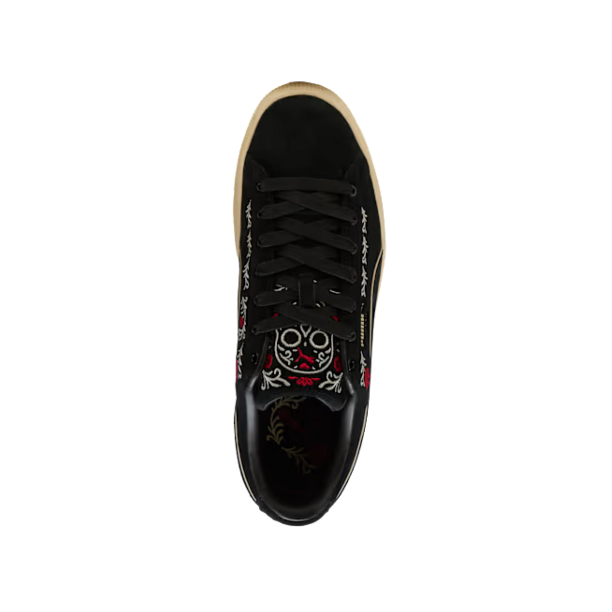 Puma Men Suede Hasta La Muerte Sneakers - Black Buttercream Red Rhythm