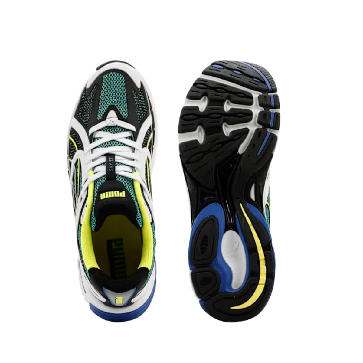 Puma Men SkyJet Sneakers - Vibrant Green White