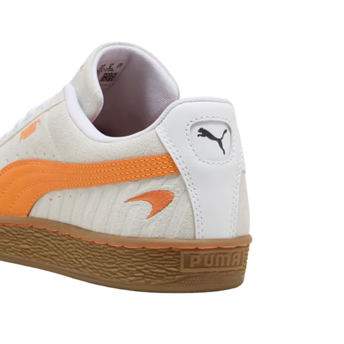 Puma Men McLaren Racing Suede OG Sneakers - White Papaya