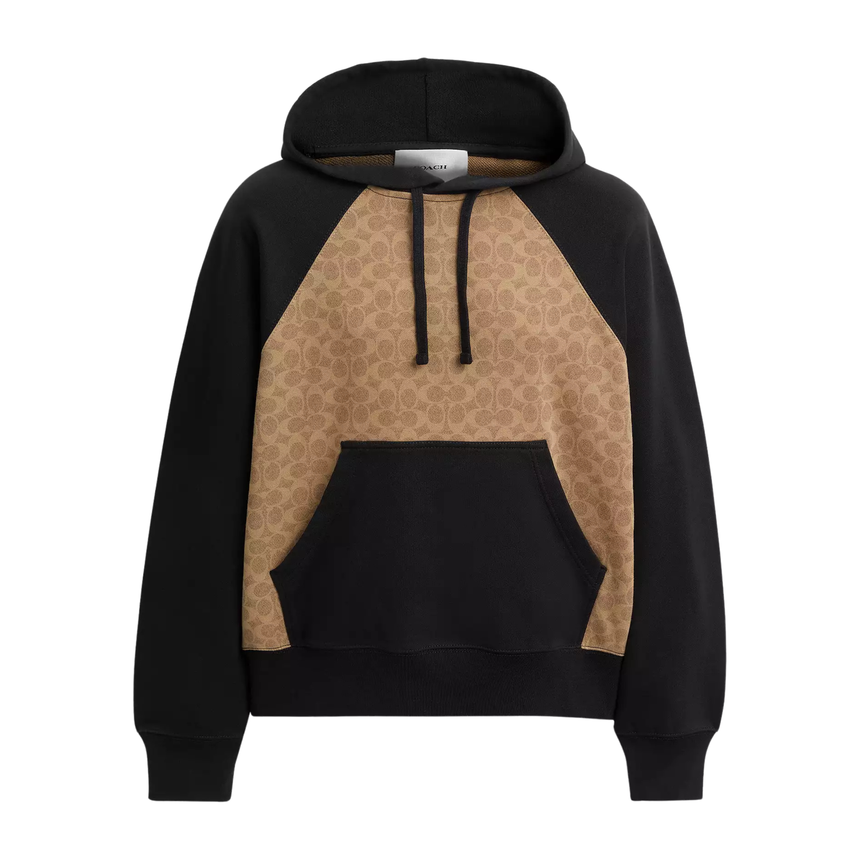 Coach Men Signature Hoodie - Tan Signature