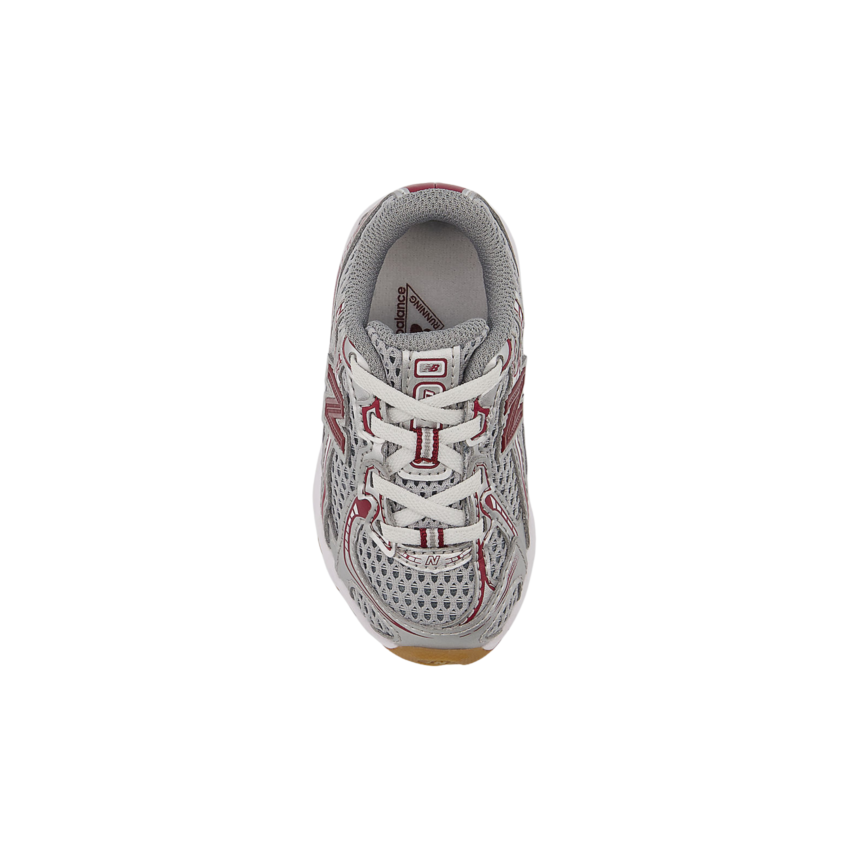 New Balance Toddler 740 - Silver Metalic Monarch Burgundy