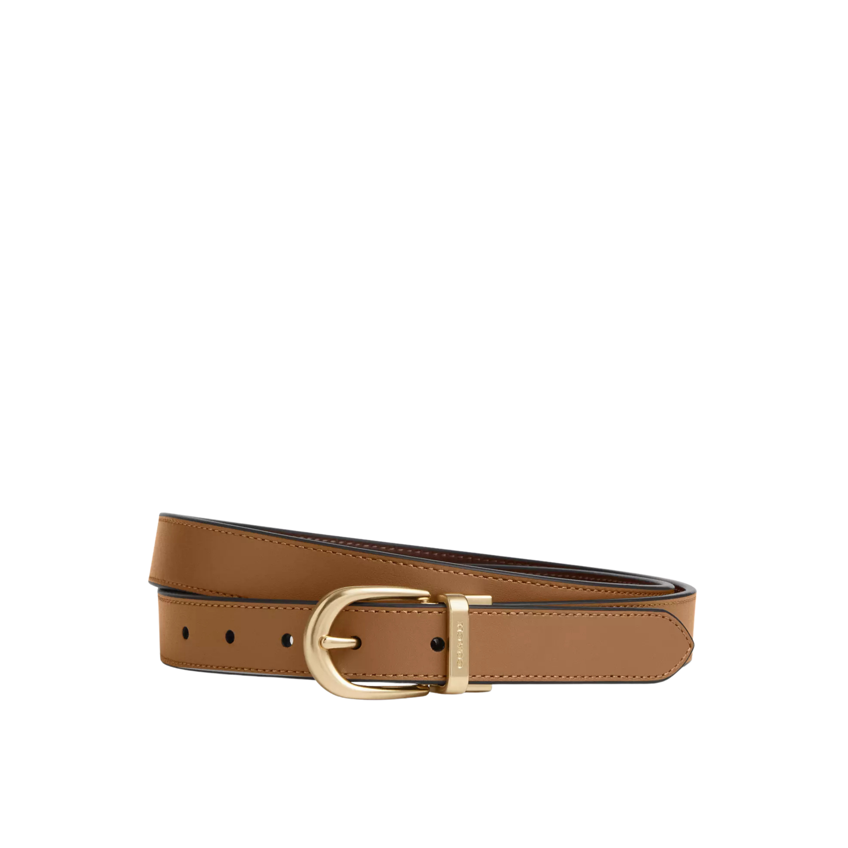 Coach Women Harness Buckle Cut To Size Reversible Belt 25 Mm - Gold