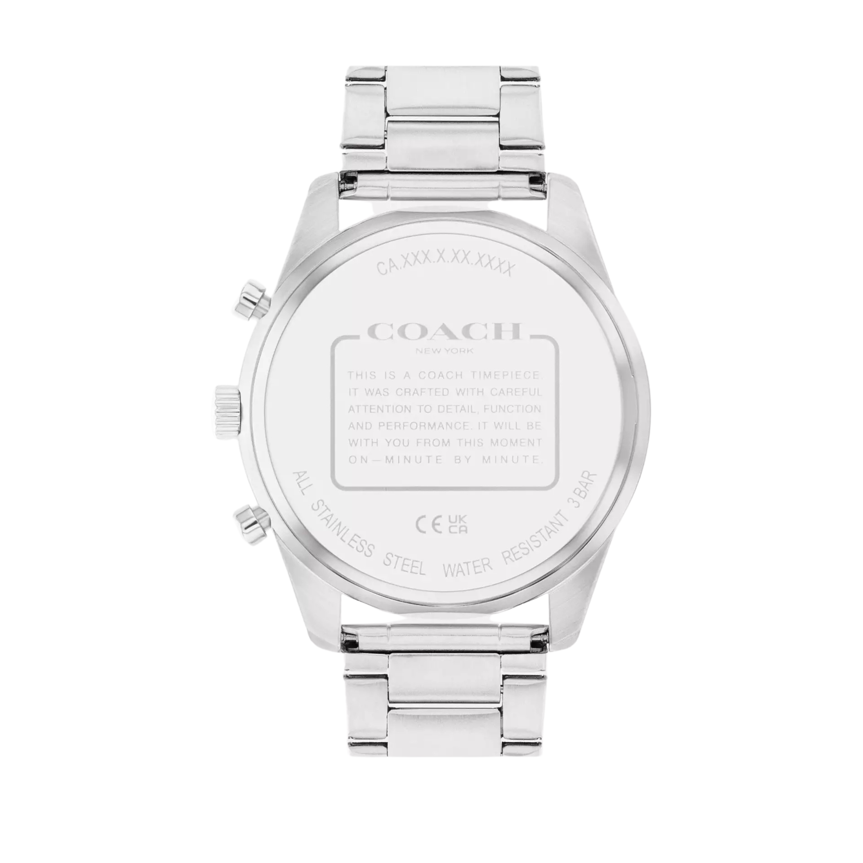 Coach Men Cole Watch 44 Mm - Stainless Steel
