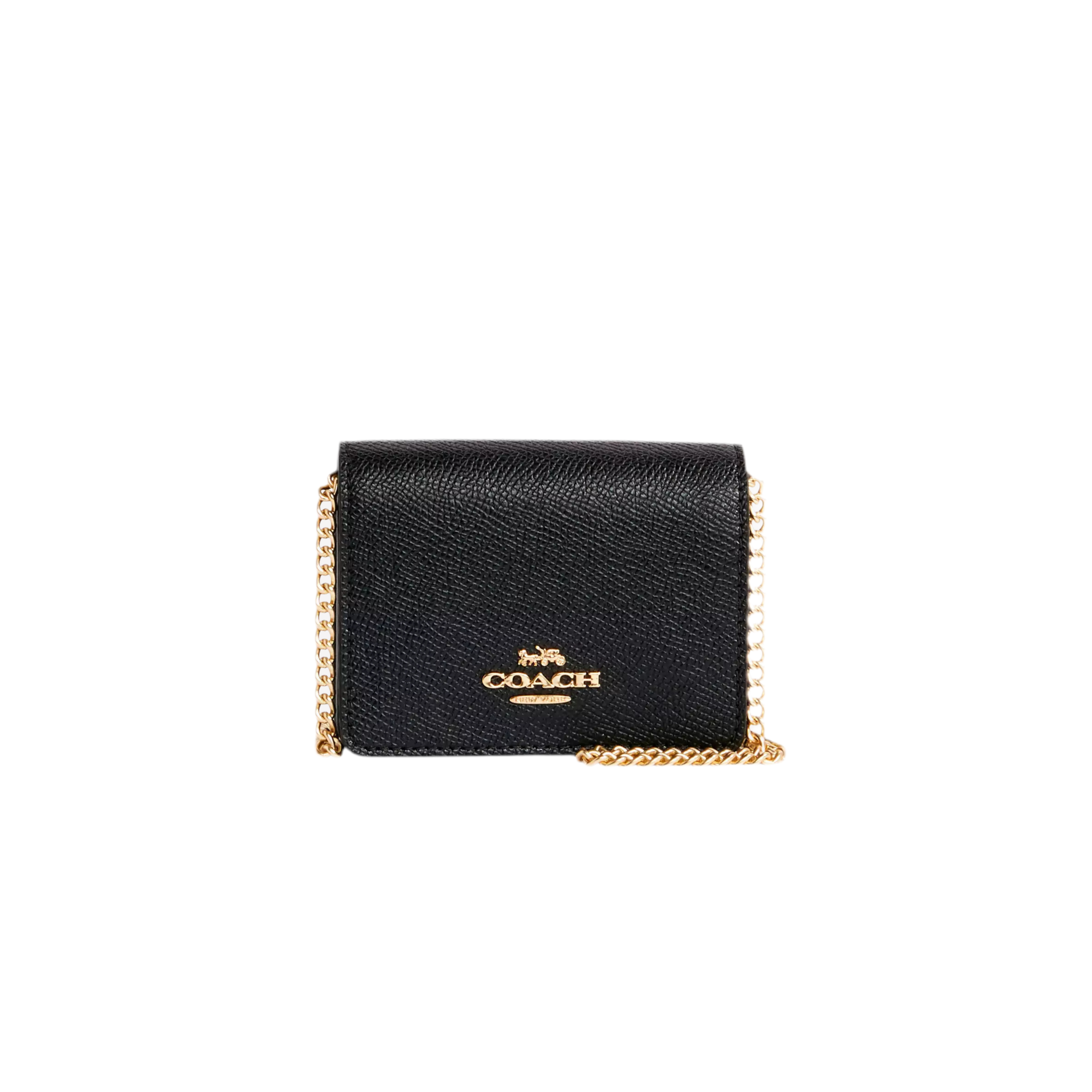 Coach Mini Wallet On A Chain - Black
